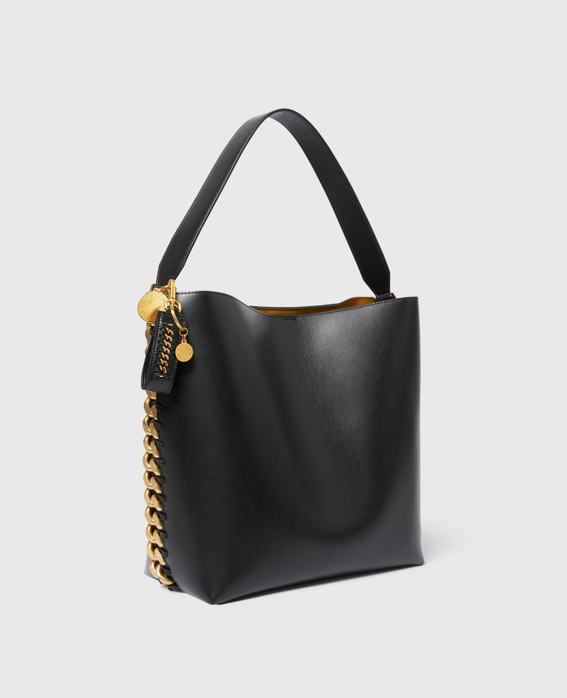 Falabella Chain Keychain -Black-large image number 2