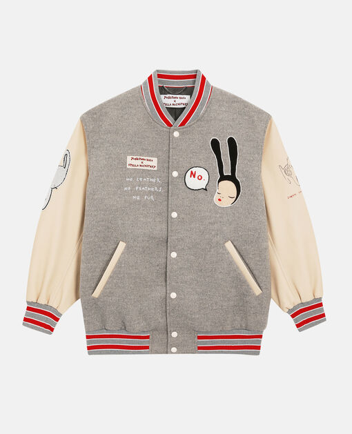 Baseball Jacket With Patches - Ready to Wear
