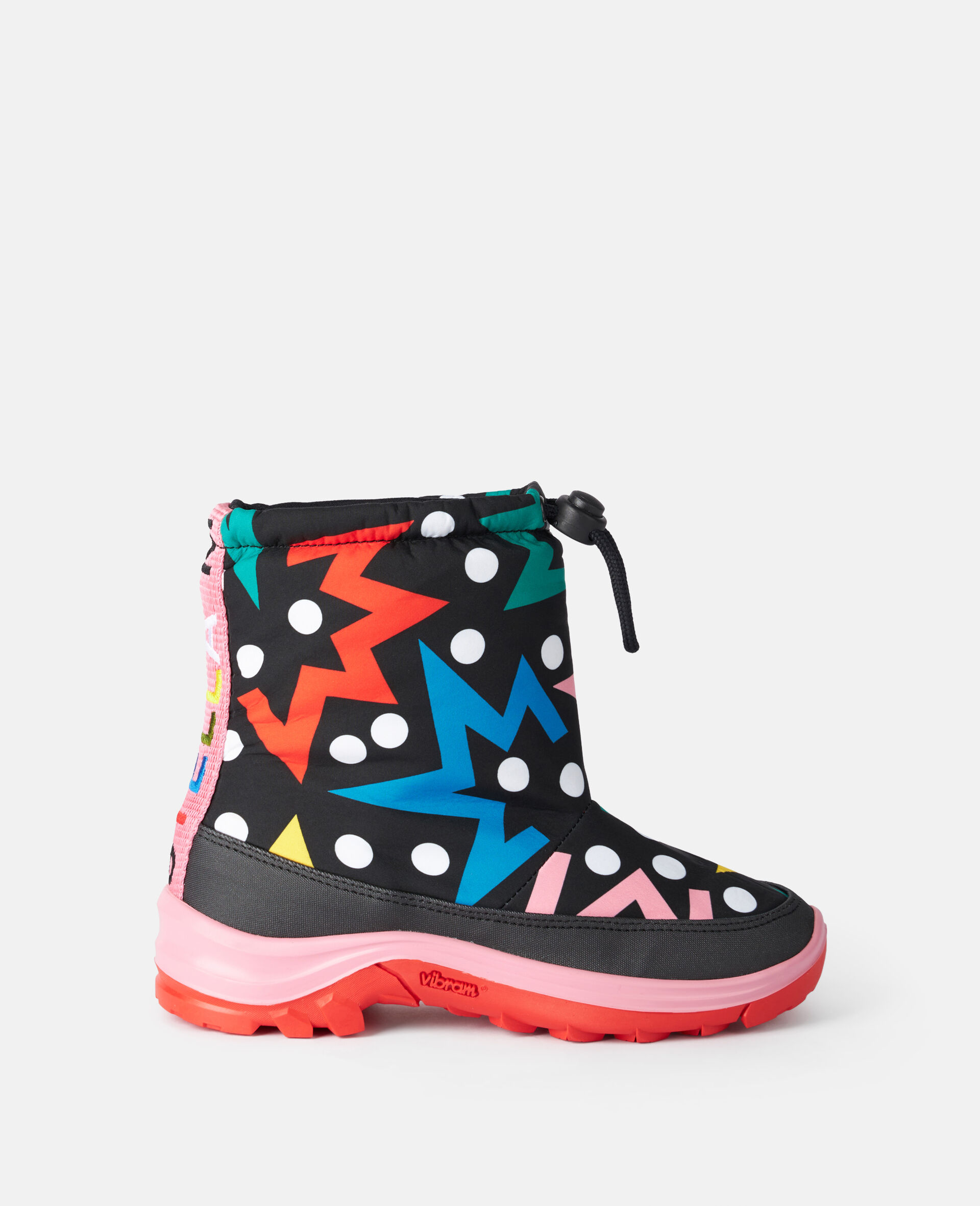 Starburst Print Padded Wellies-Multicolour-large image number 0