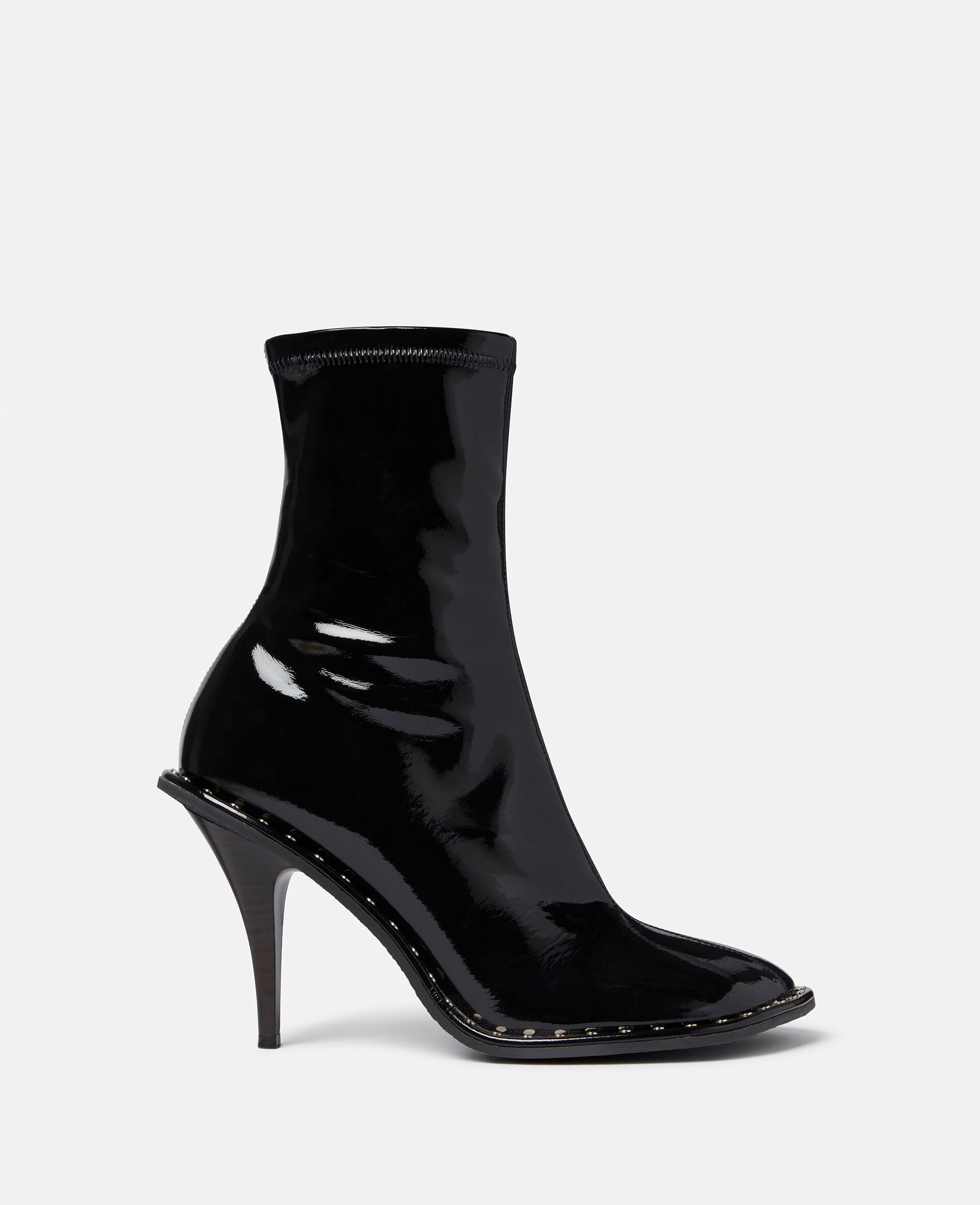 Ryder Lacquered Stiletto Ankle Boots-Multicolour-large image number 0