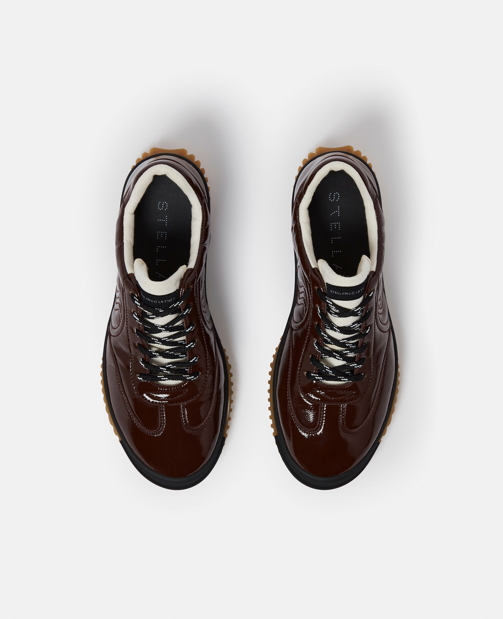 Sneakers S Wave Sport con Pannelli-Marrone-large image number 3