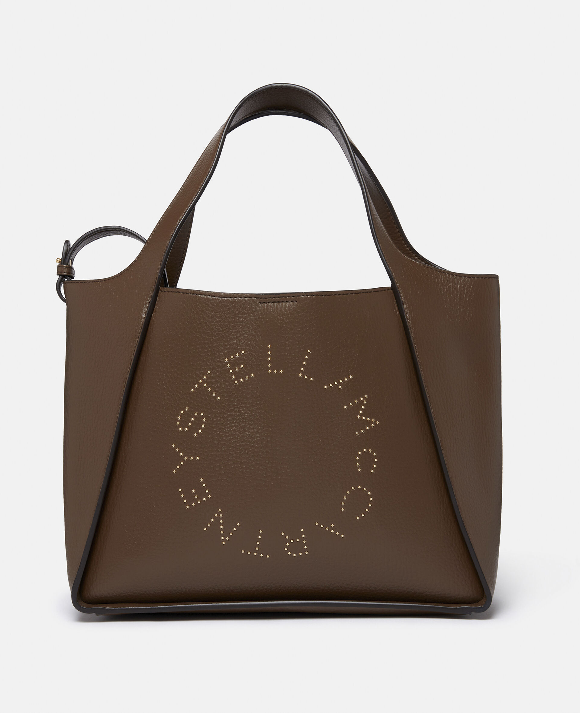 Logo Top Handle Crossbody Tote Bag-Brown-large image number 0