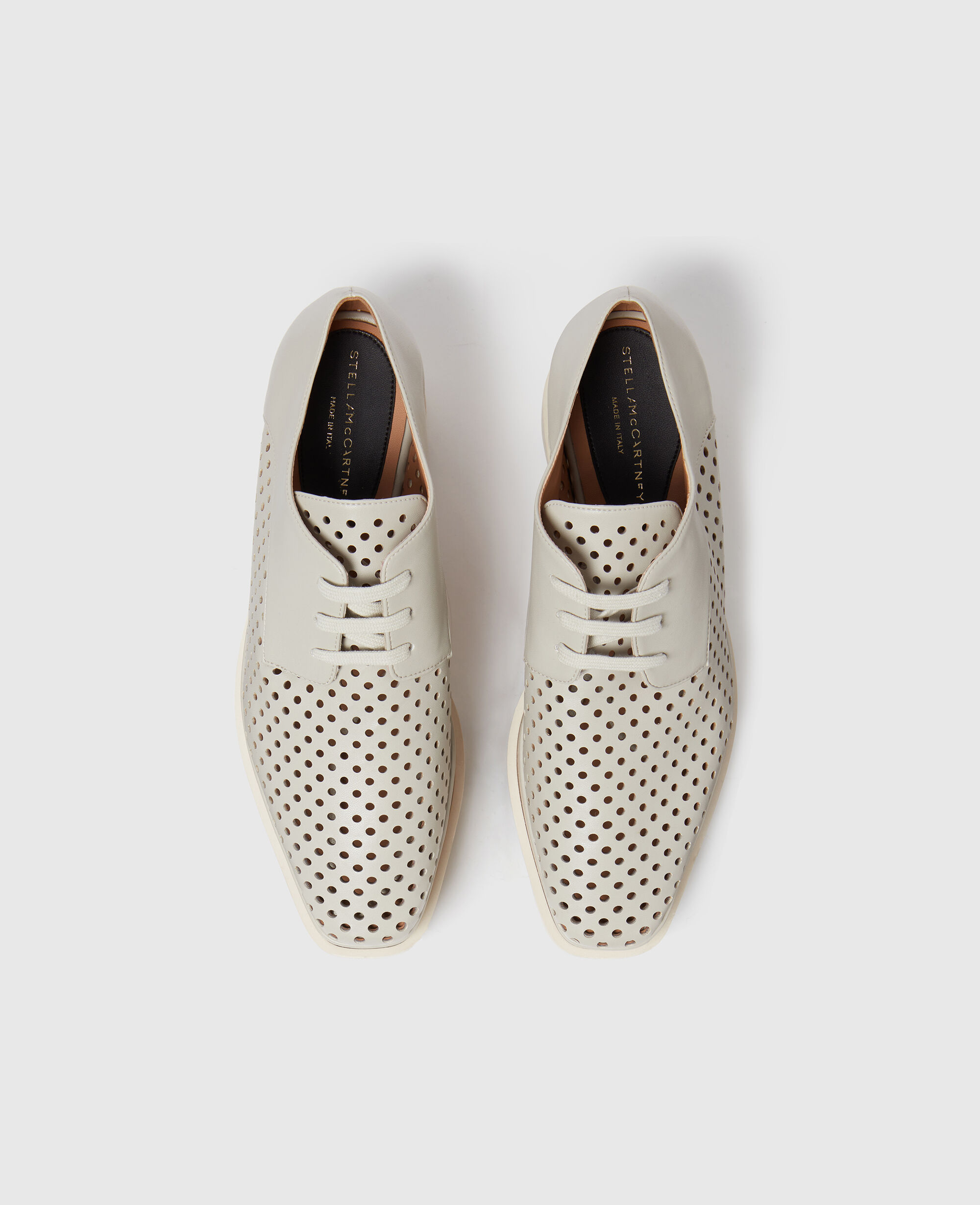 stella mccartney エリス パーフォレーテッド プラットフォーム Women ベージュ エリス パーフォレーテッド プラットフォーム