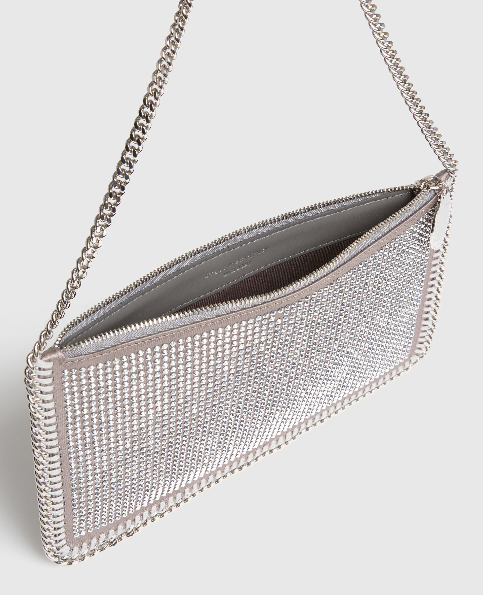 Falabella Crystal Pochette肩背包-Silver-large Falabella Crystal Pochette肩背包-Silver-large image number 3