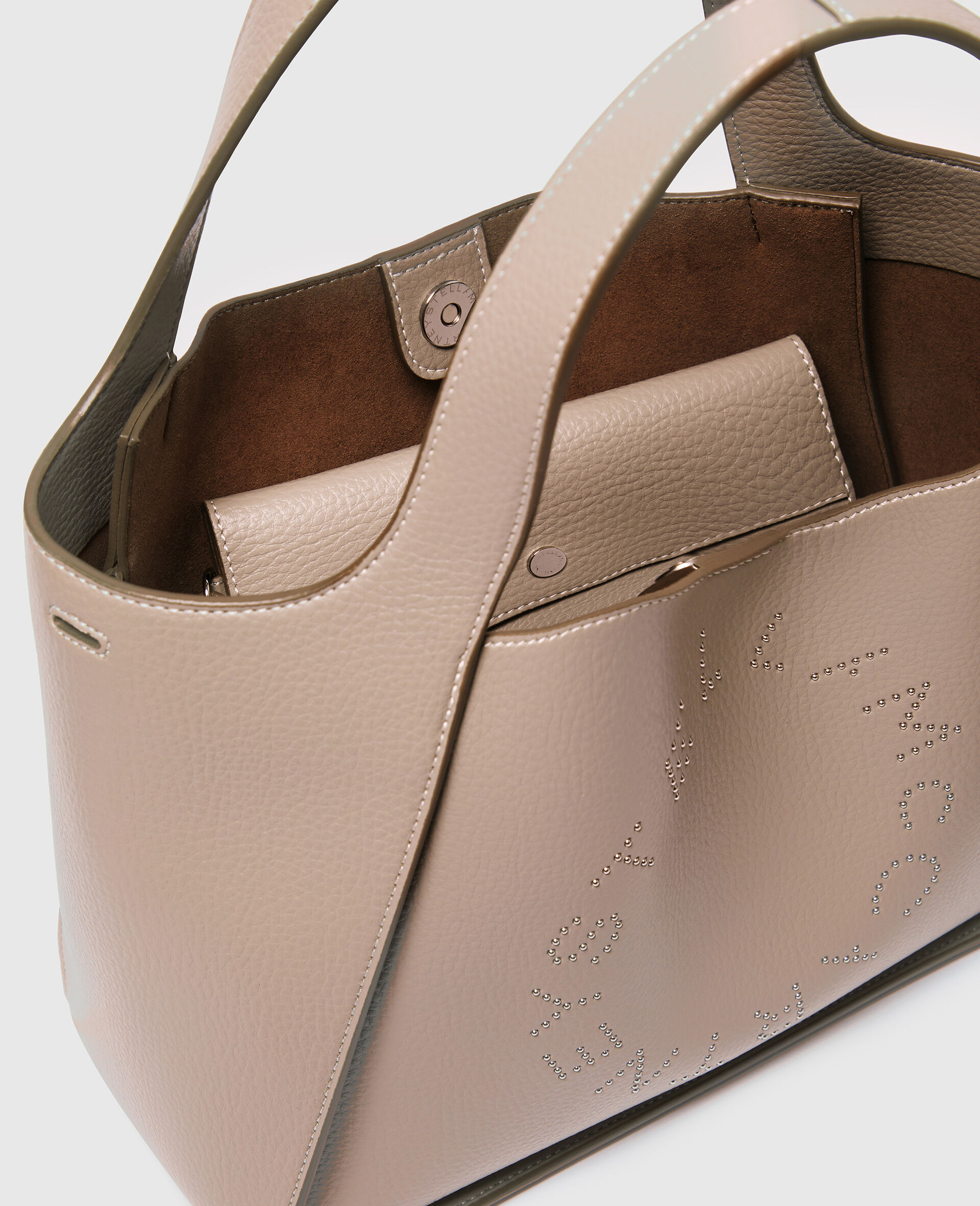 Logo Top Handle Crossbody Tote Bag-Beige-large image number 3