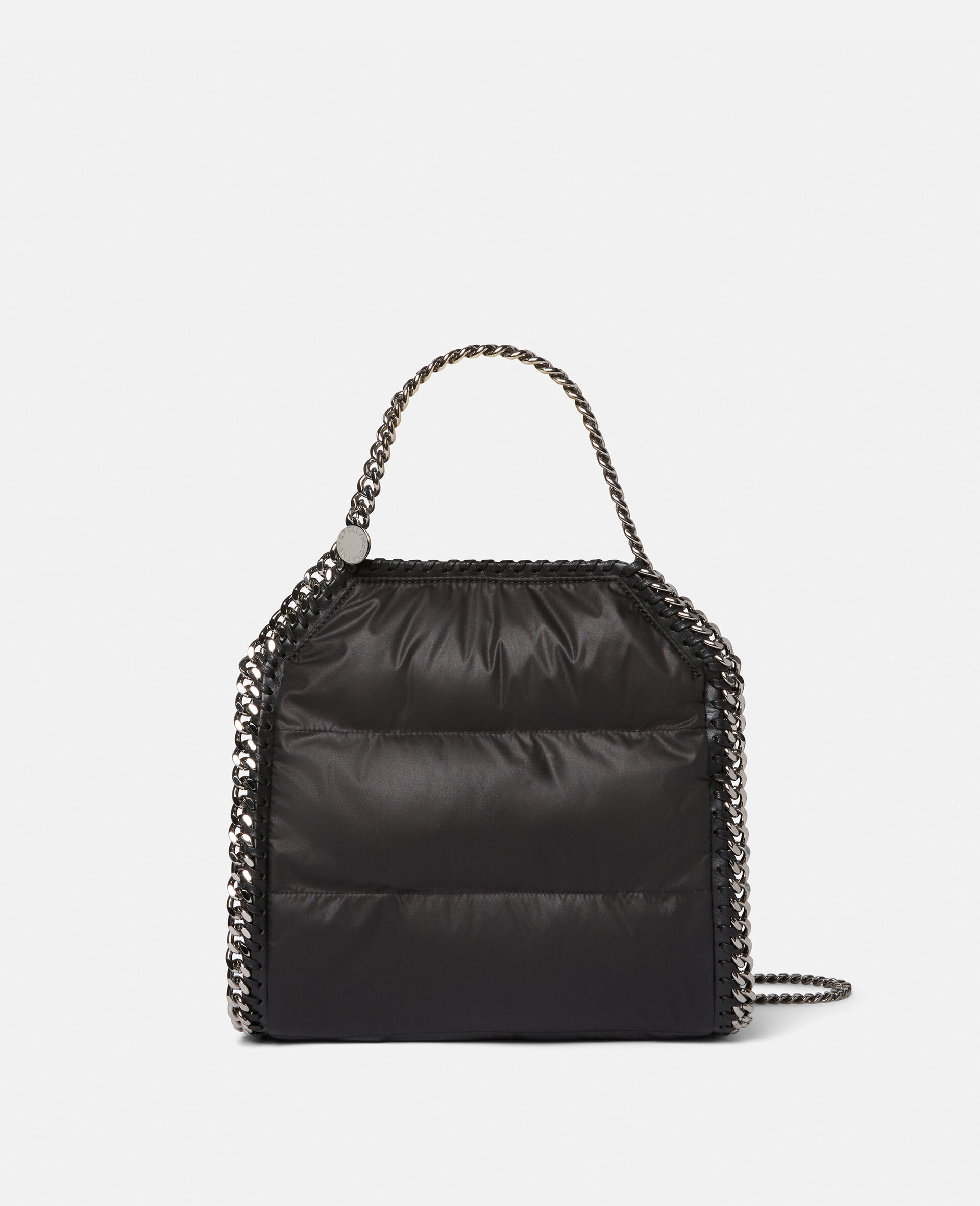 Falabella Quilted Eco Nylon Mini Tote Bag-Black-large image number 0