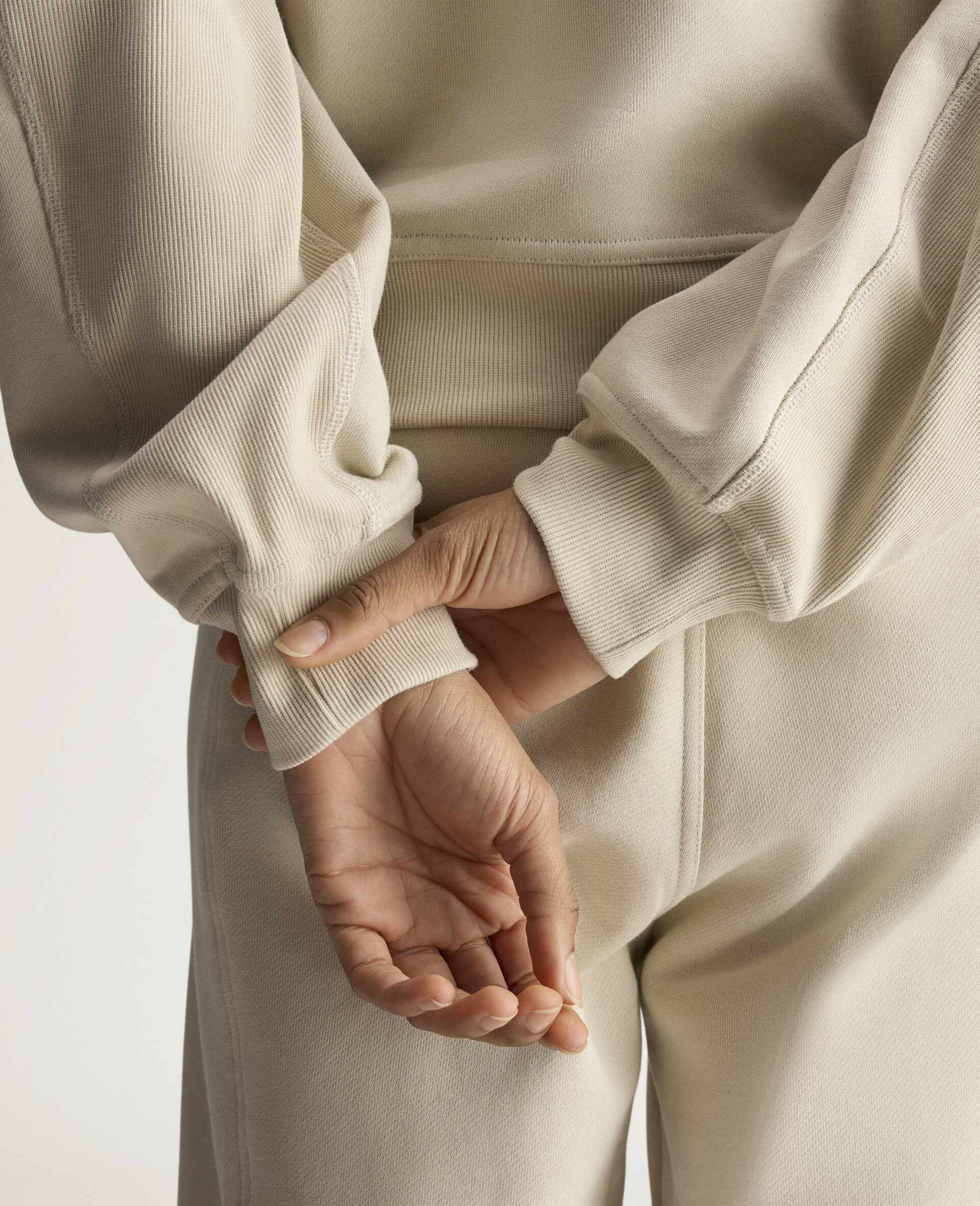 TrueCasuals  Crewneck Sweatshirt-Beige-large image number 4