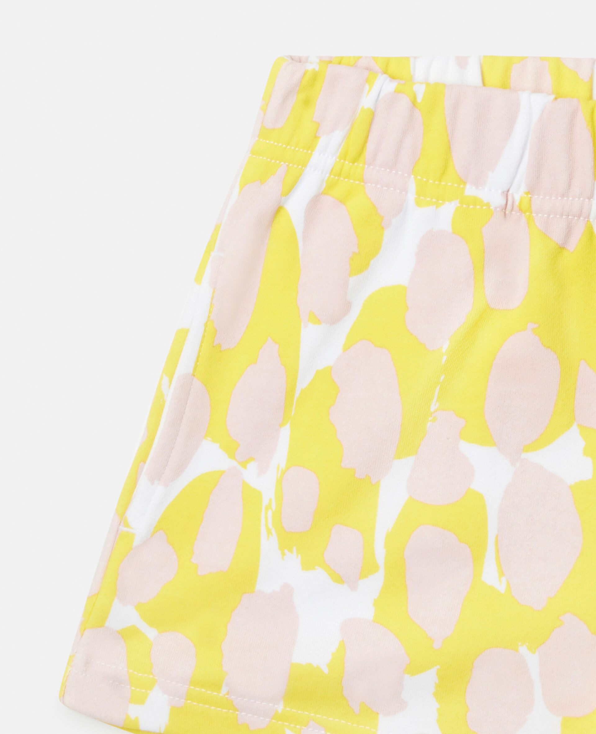 Camouflage Print Sweat Shorts-White-large image number 1