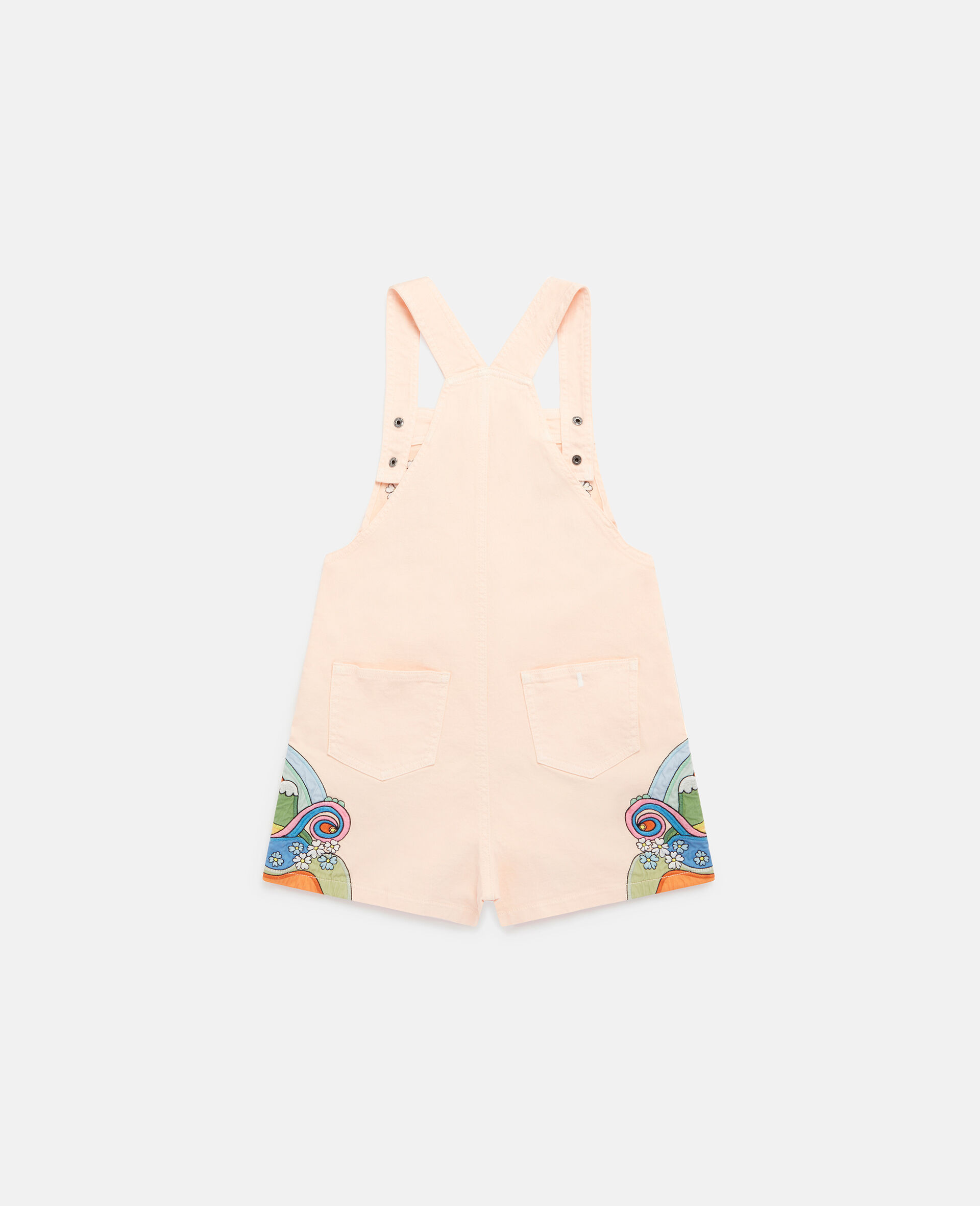 'Love to Dream' Print Dungarees-Pink-large image number 2