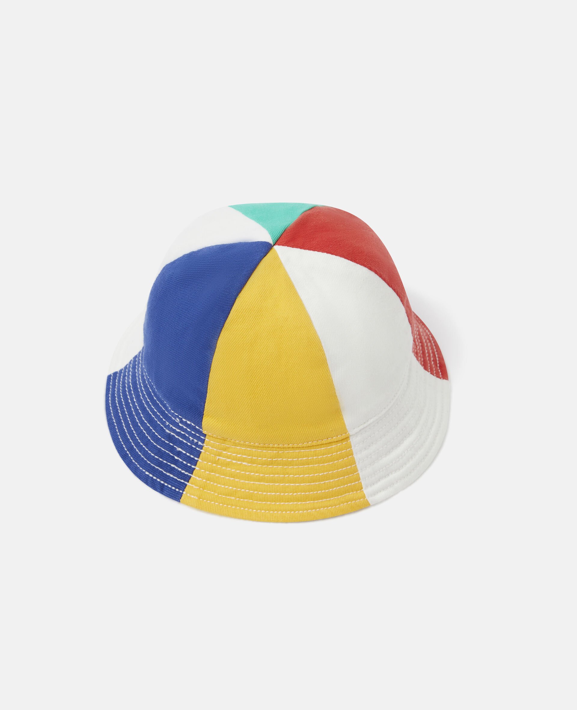 Color Block Logo Denim Hat -Multicoloured-large image number 1