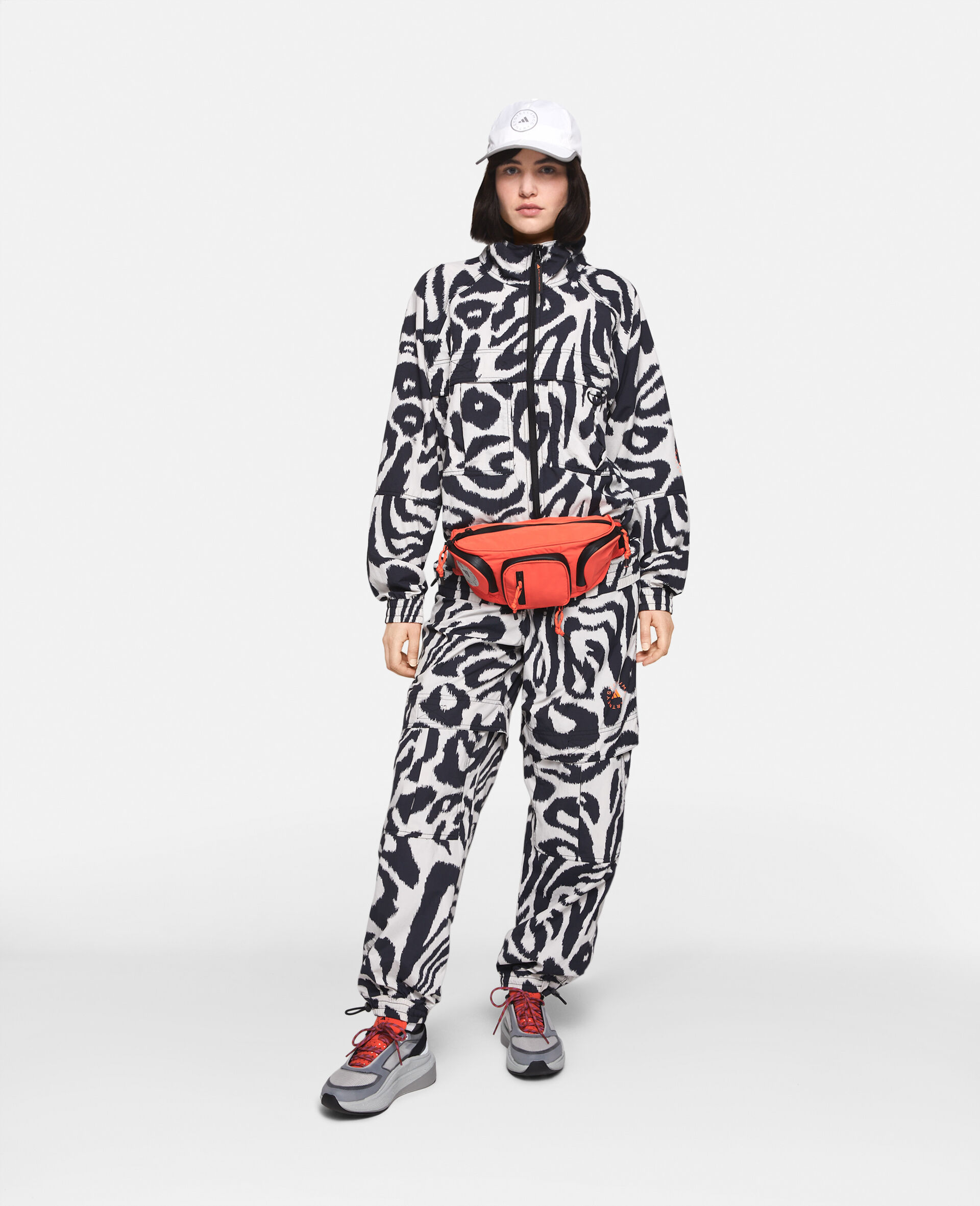 Women Chalk Pearl/Black TrueCasuals Leopard Print Woven Track Jacket