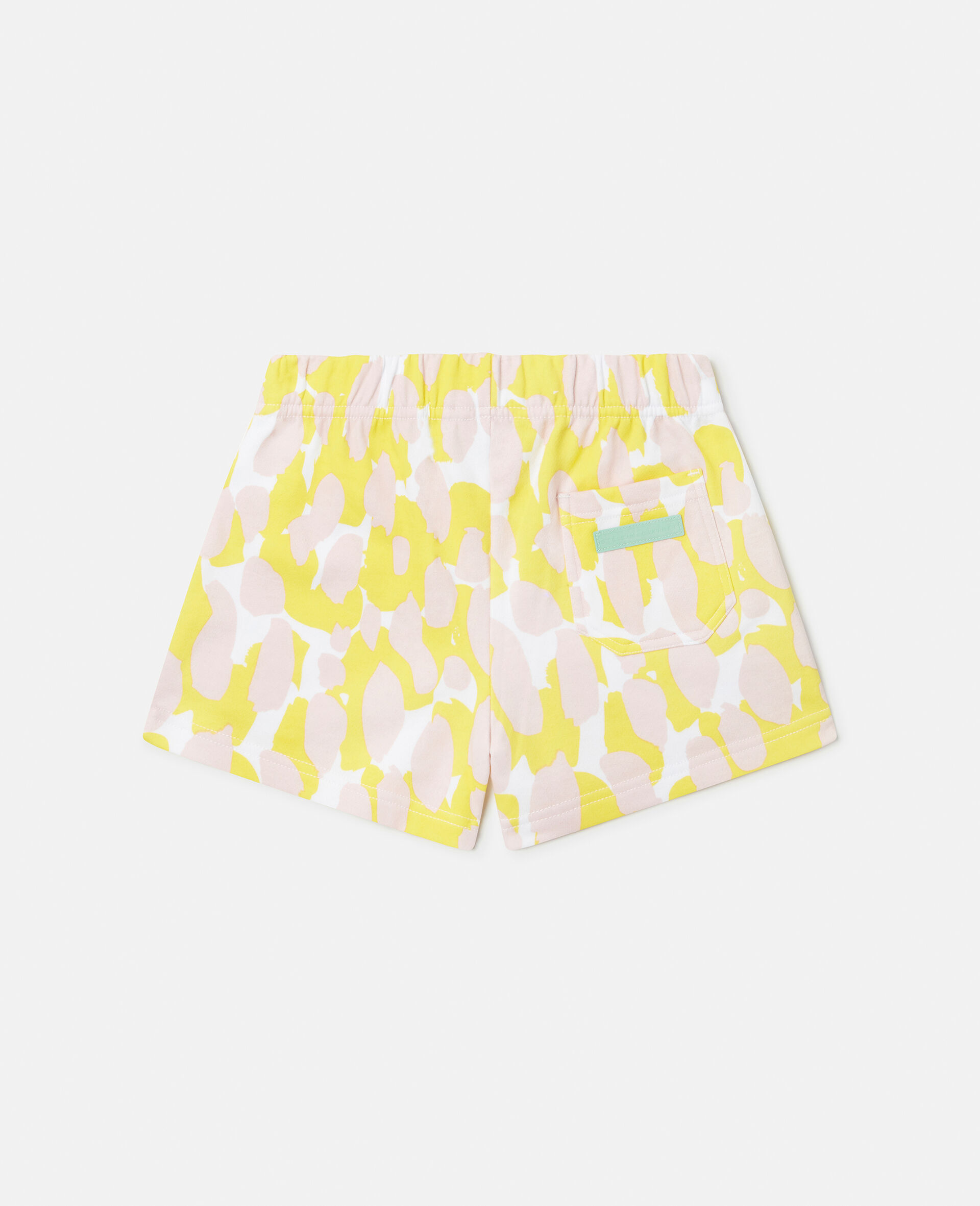 Camouflage Print Sweat Shorts-White-large image number 2