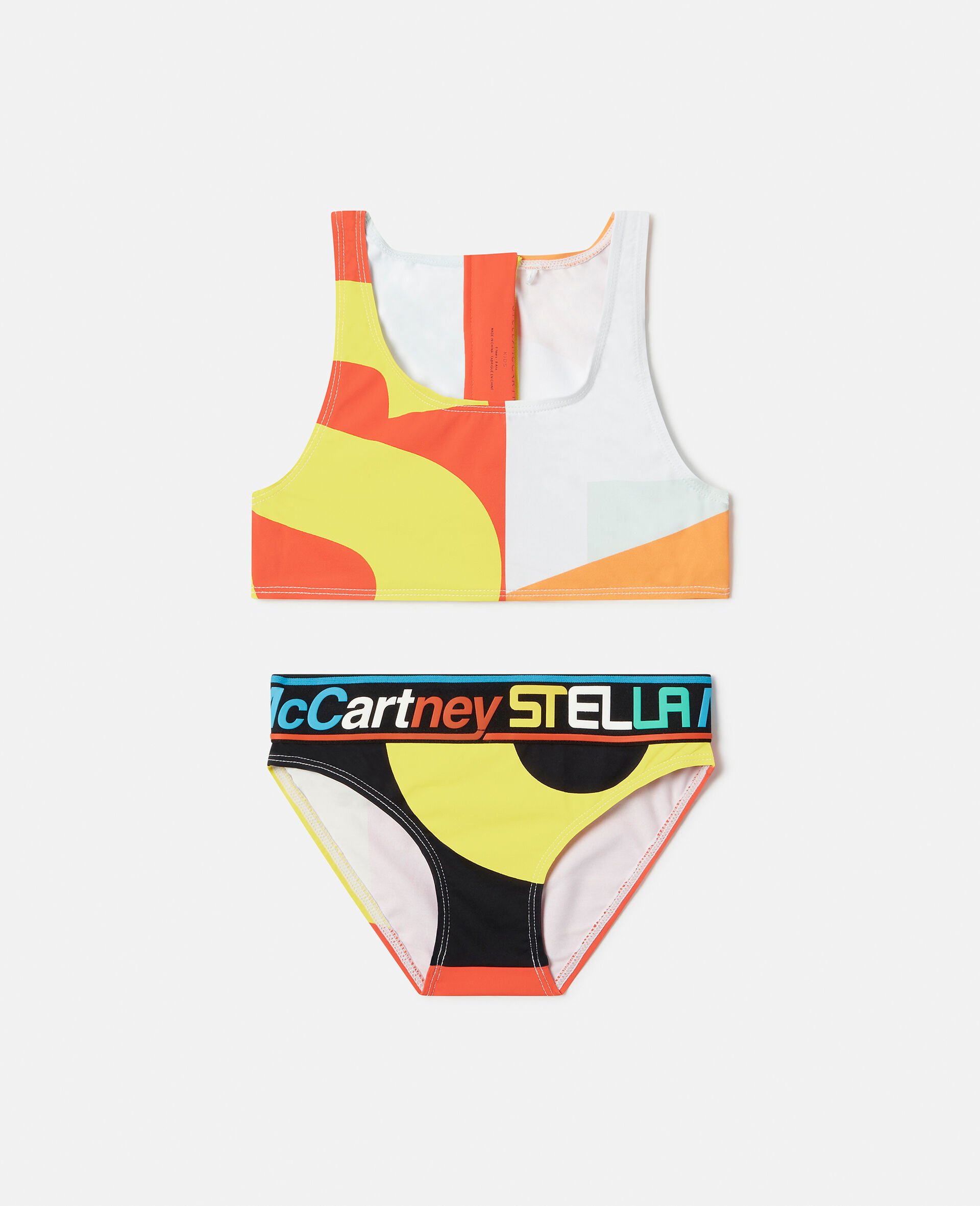 Geometric Print Active Bikini-Multicolour-large image number 0