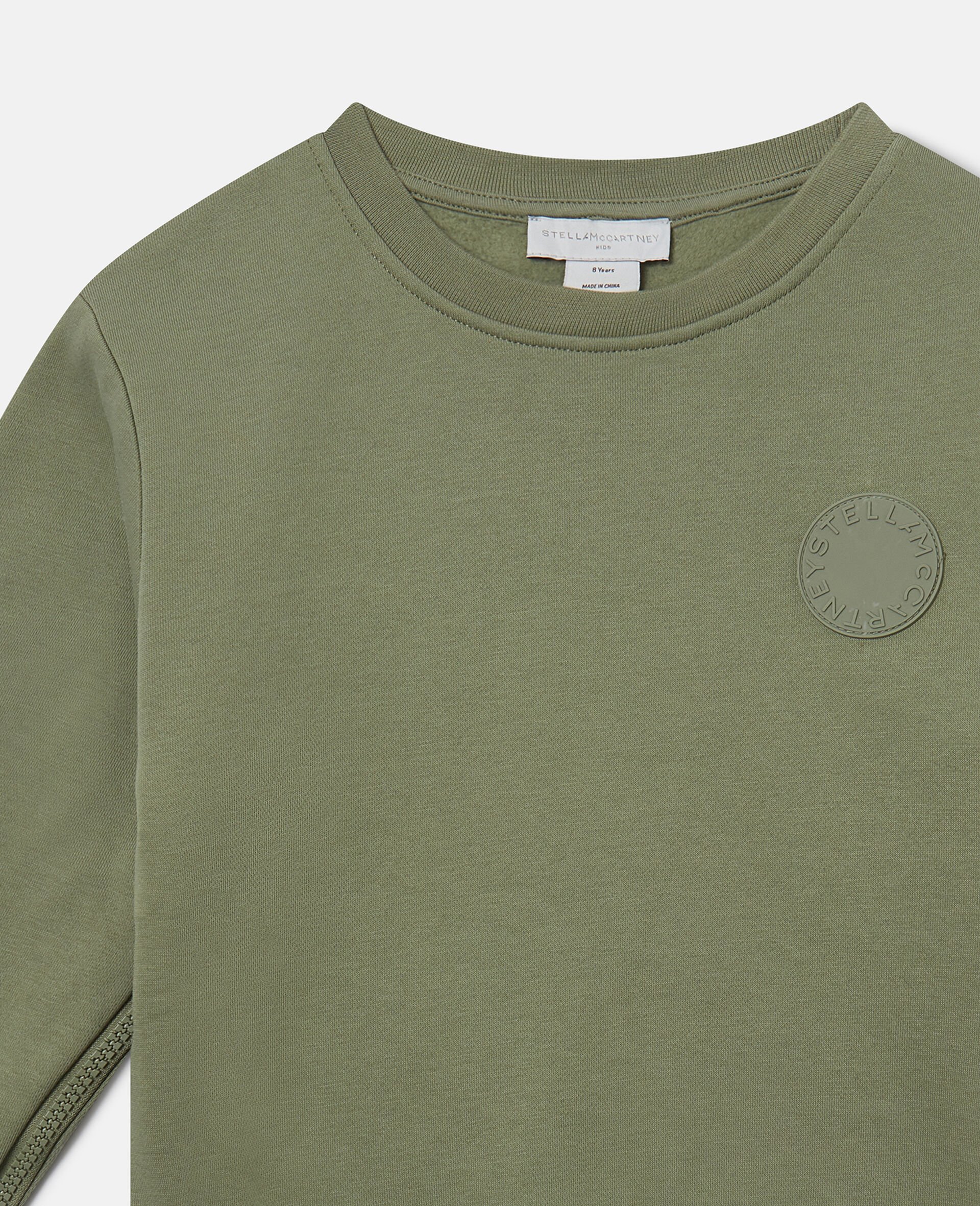 Logo Medallion Crewneck Sweatshirt-Green-medium Logo Medallion Crewneck Sweatshirt-Green-medium