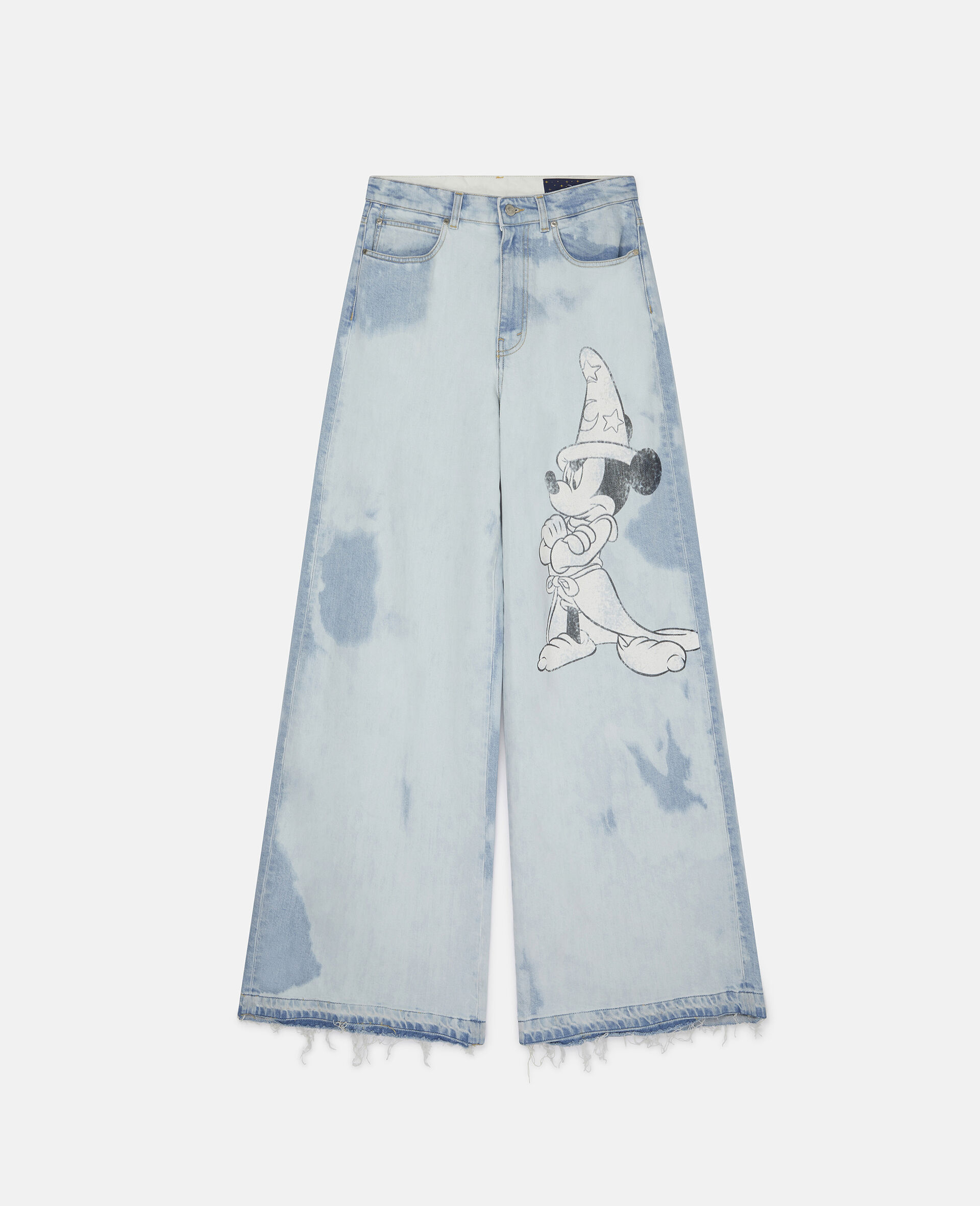 Pantalon en denim imprimé Fantasia Mickey-Bleu-large image number 0