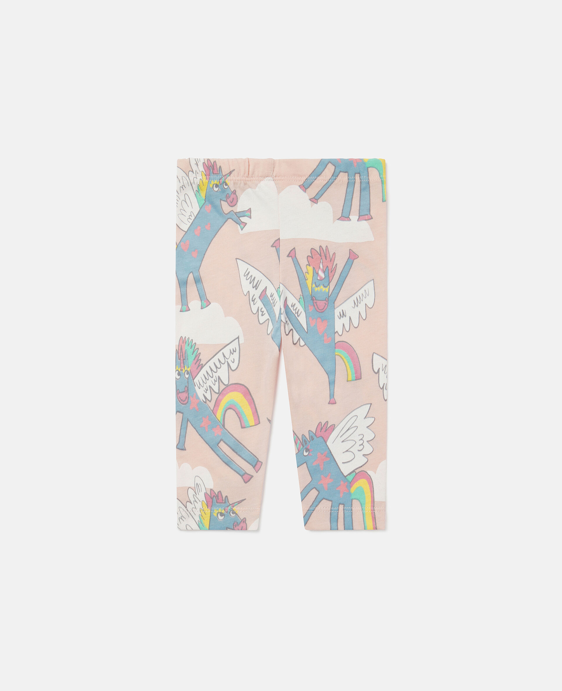 Rainbow Unicorn Print Leggings-Blue-large image number 2