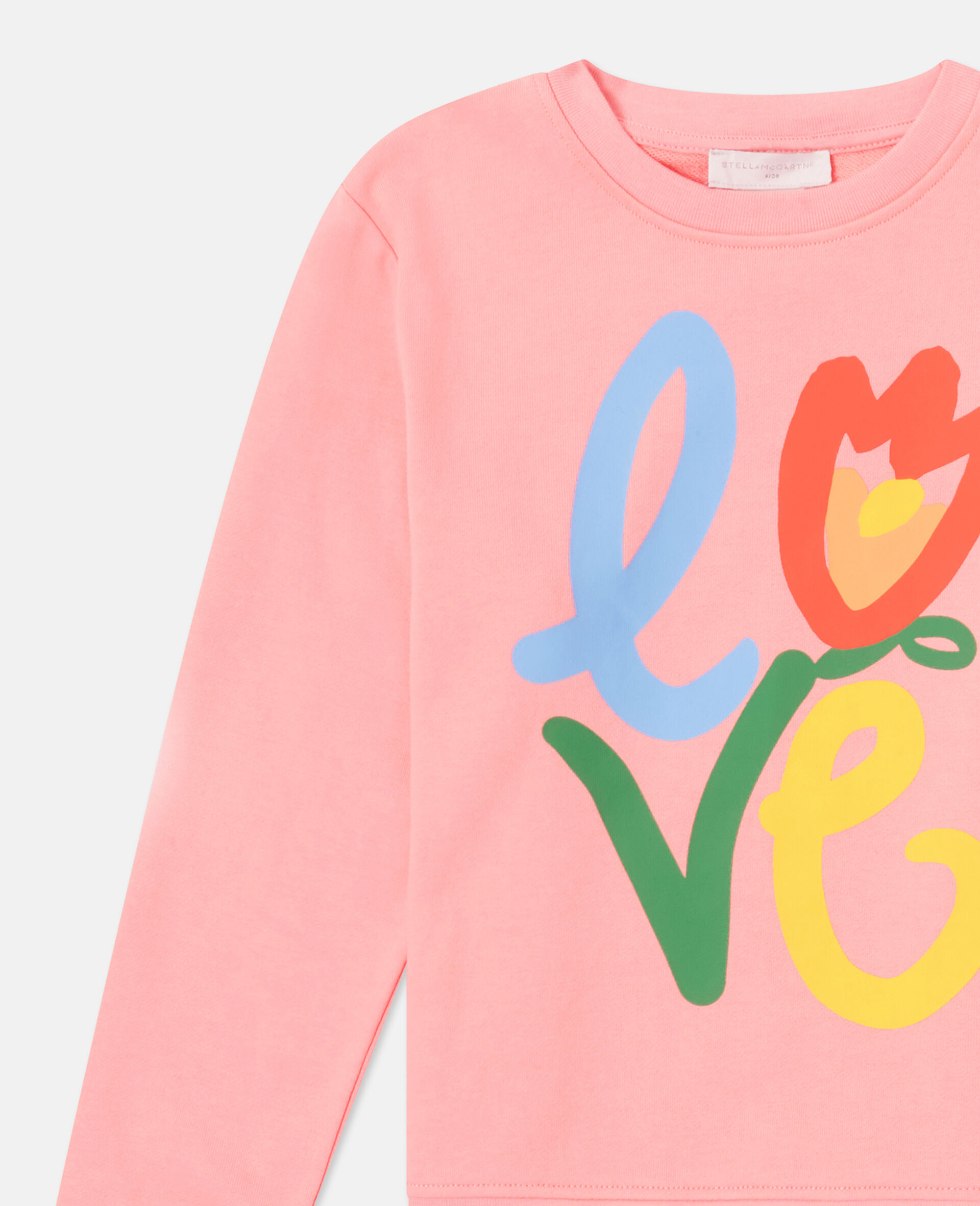 Graphic Sweatshirt And Jogger Set  -Pink-medium