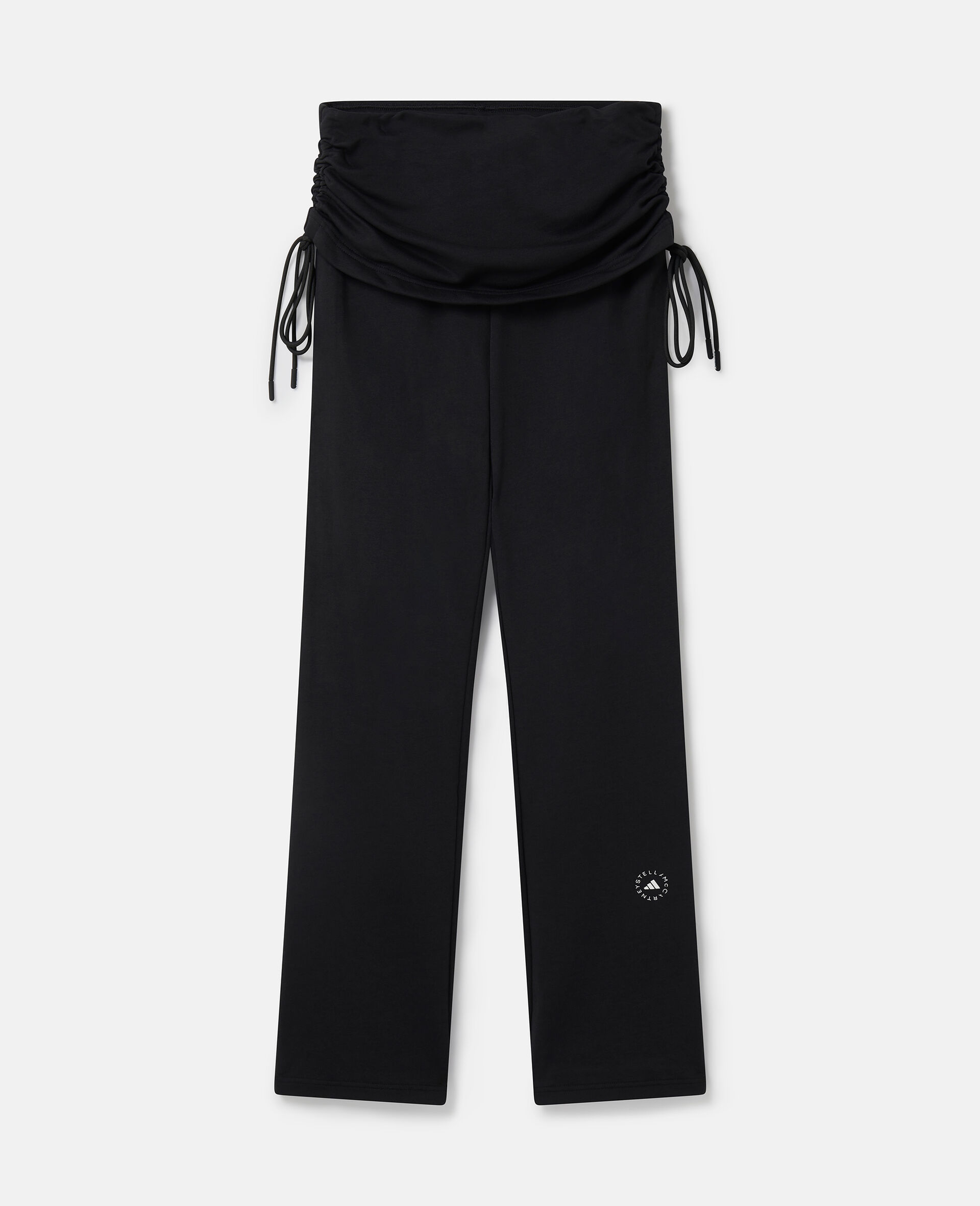 TrueCasuals Rolltop Trousers-Black-medium