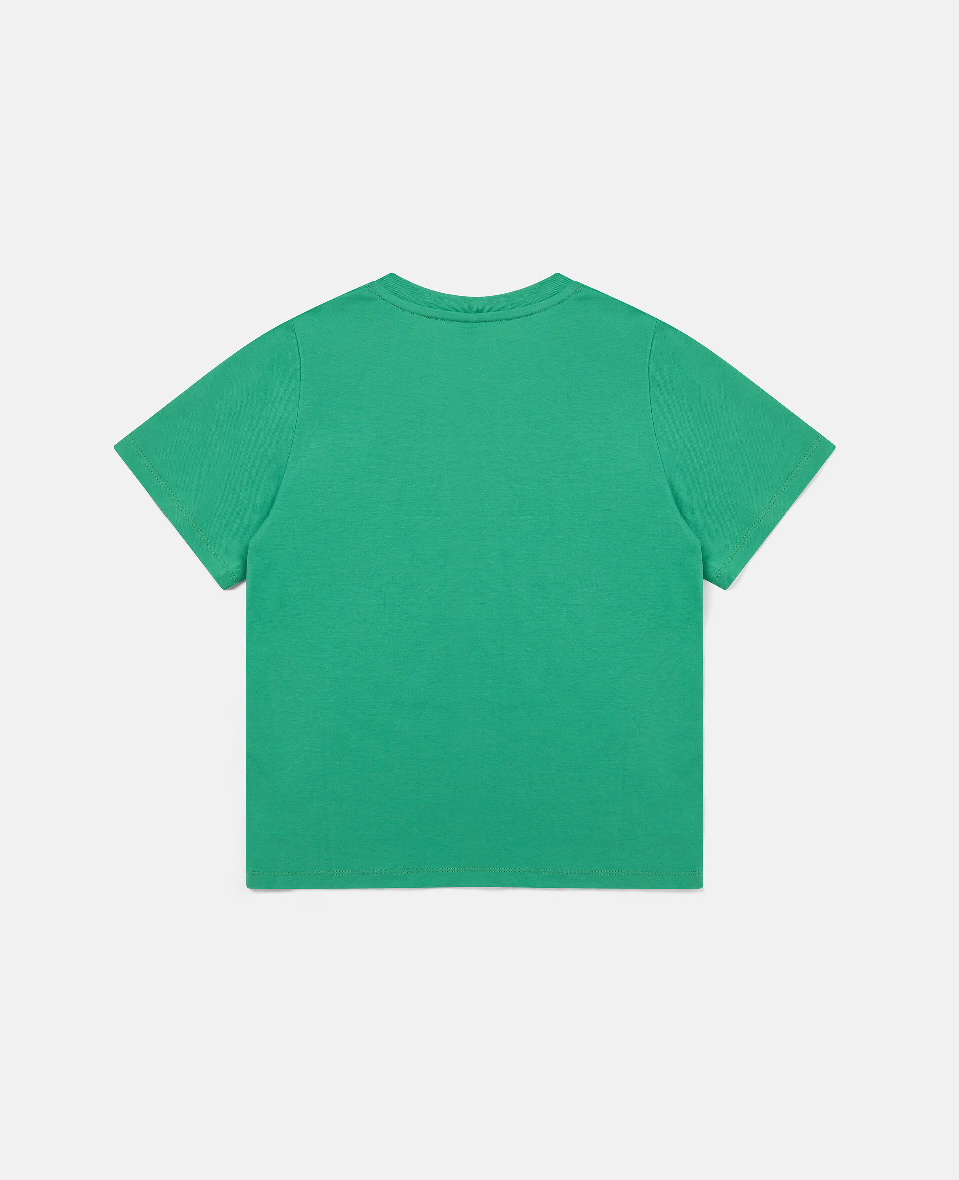 Sun Print Cotton T-Shirt-Green-large image number 2