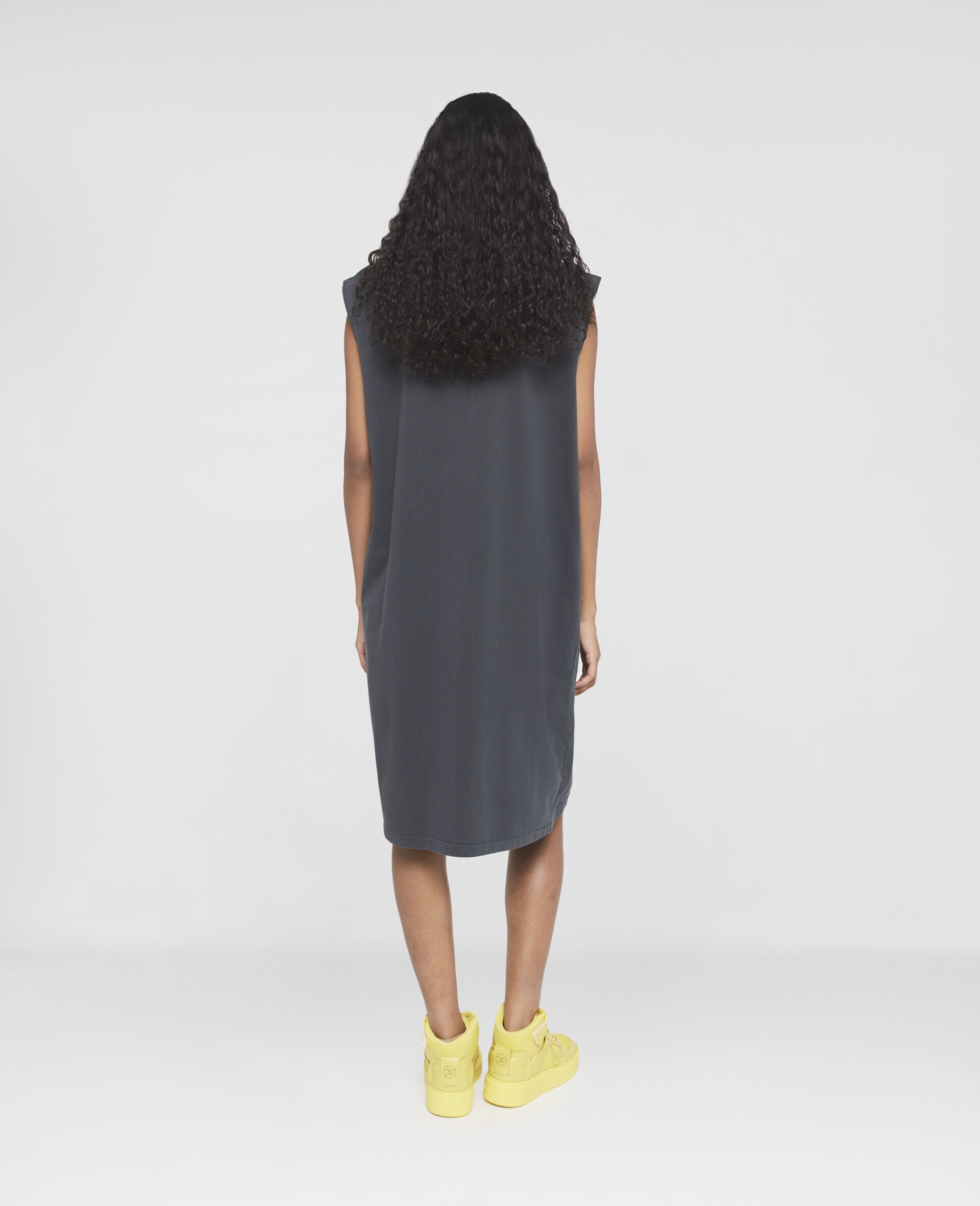 'Rewild Yourself' Fruit Print Tank Dress-Black-large image number 1
