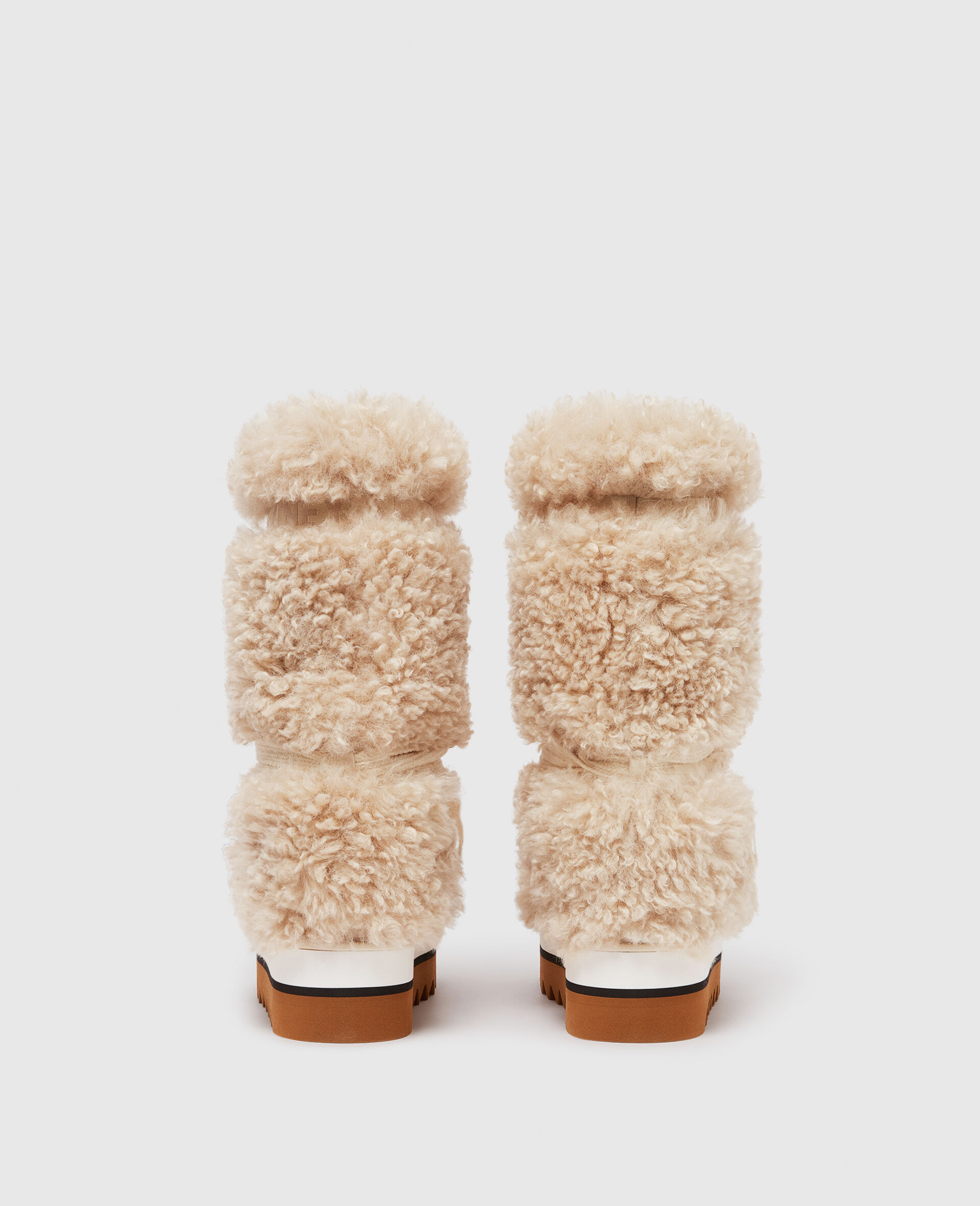 Women Cream SneakElyse Plush Teddy Snow Boots Stella McCartney US