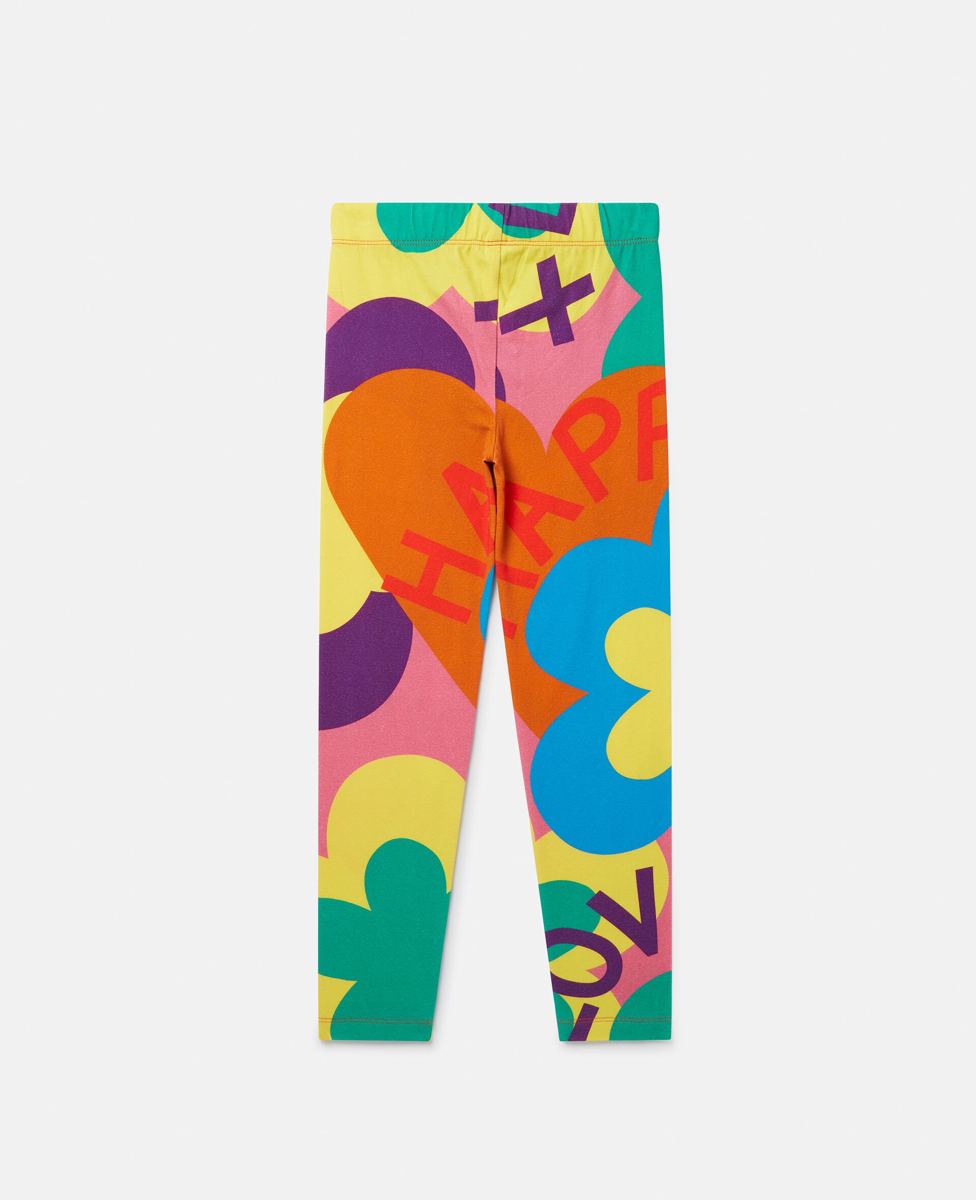 Love Graphic Leggings-Multicolour-large image number 2