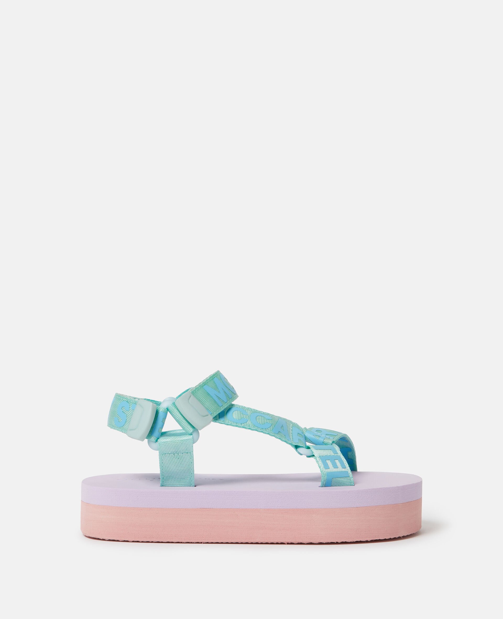Two-Tone Platform Sandals-Multicoloured-medium