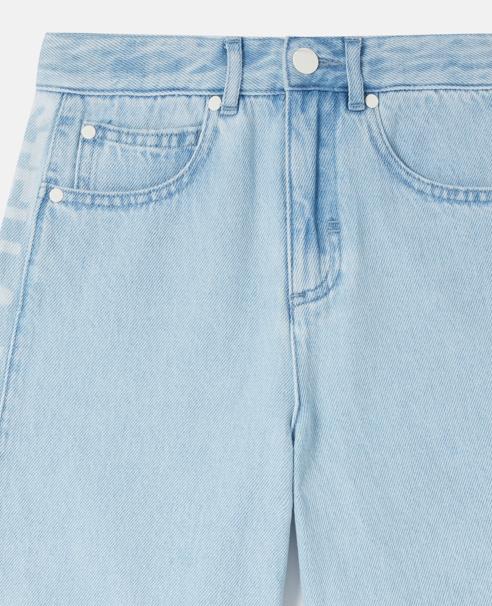 Short avec ruban monogramme-Bleu-large image number 1