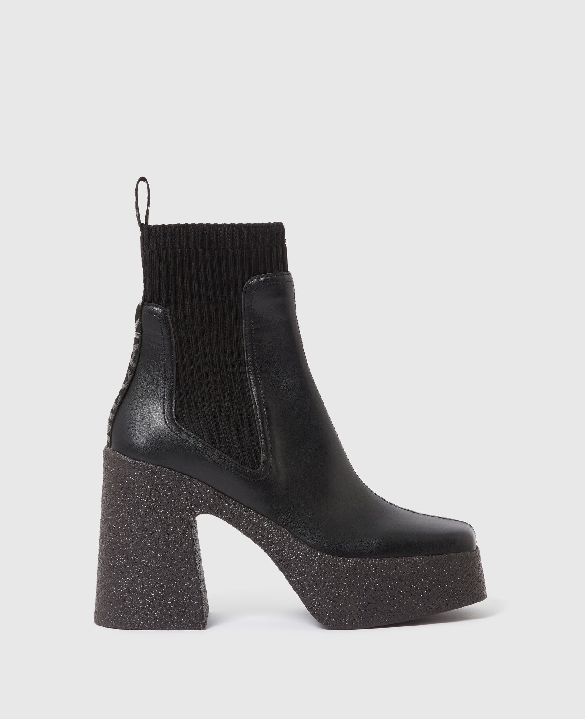 Stivali a Calza con Tacco Skyla-Nero-medium