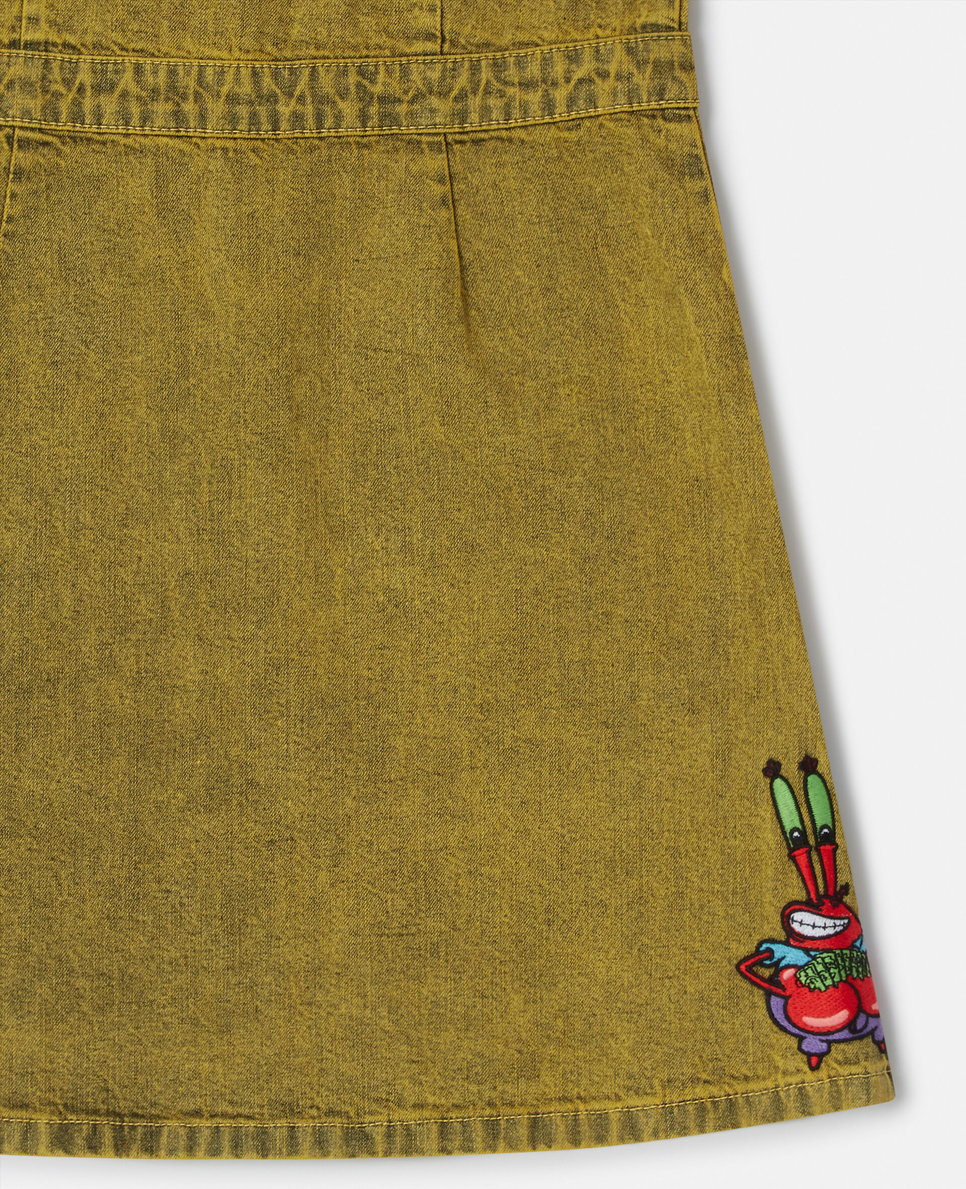 SpongeBob Graphic Denim Dress-Yellow-large SpongeBob Graphic Denim Dress-Yellow-large image number 3