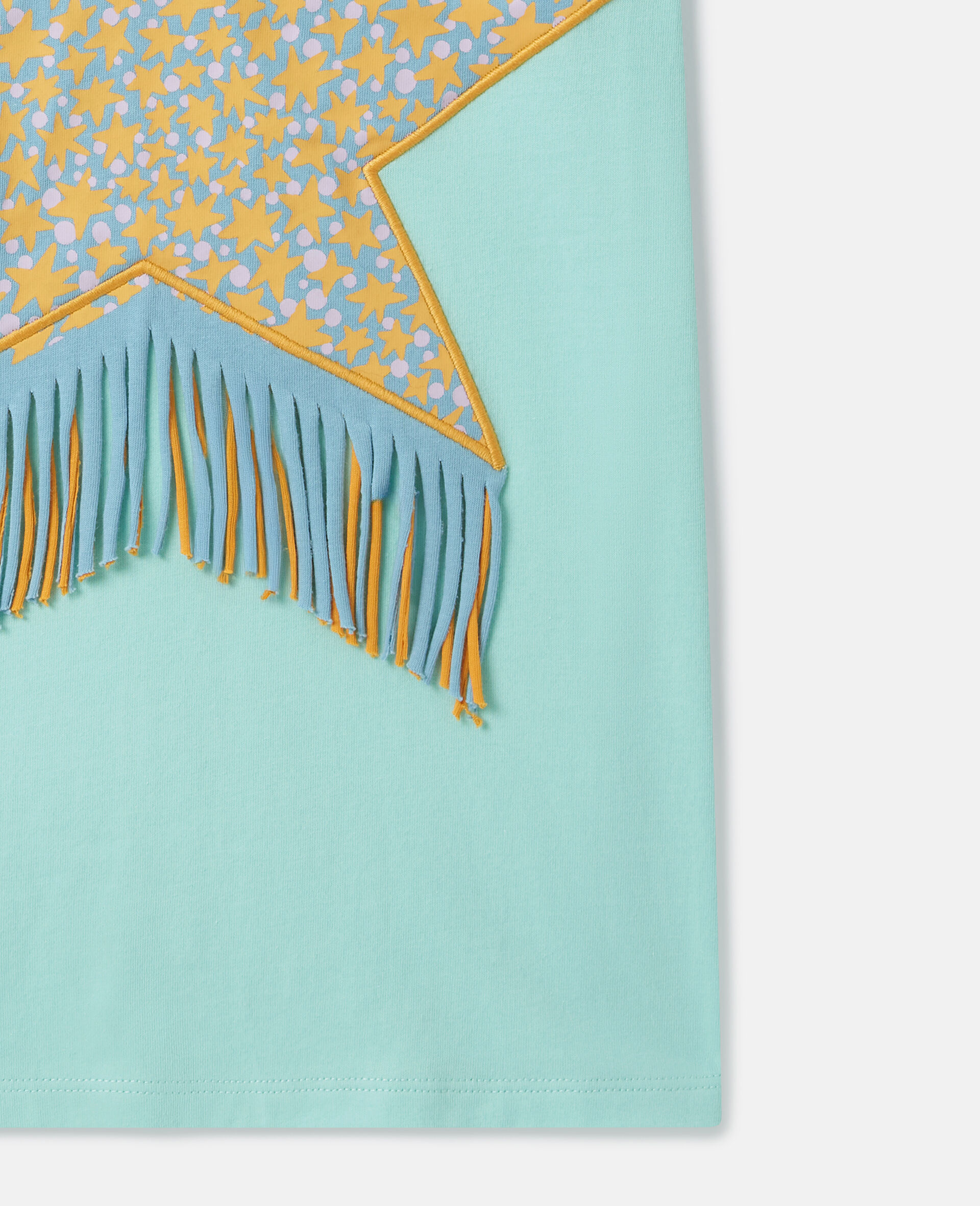 Starfish Print Star T-Shirt-Blue-large image number 3