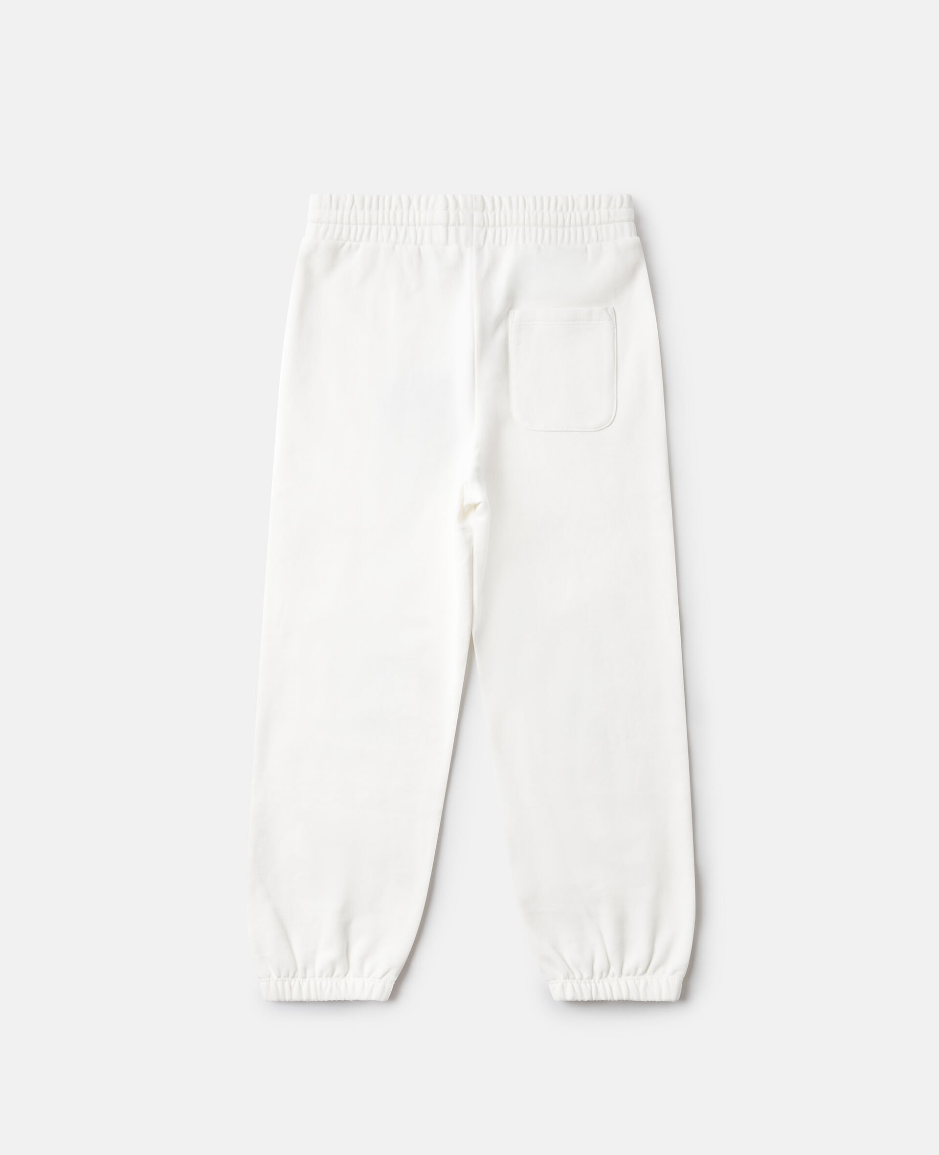 Flower Graphic Drawstring Joggers-White-large Flower Graphic Drawstring Joggers-White-large image number 2