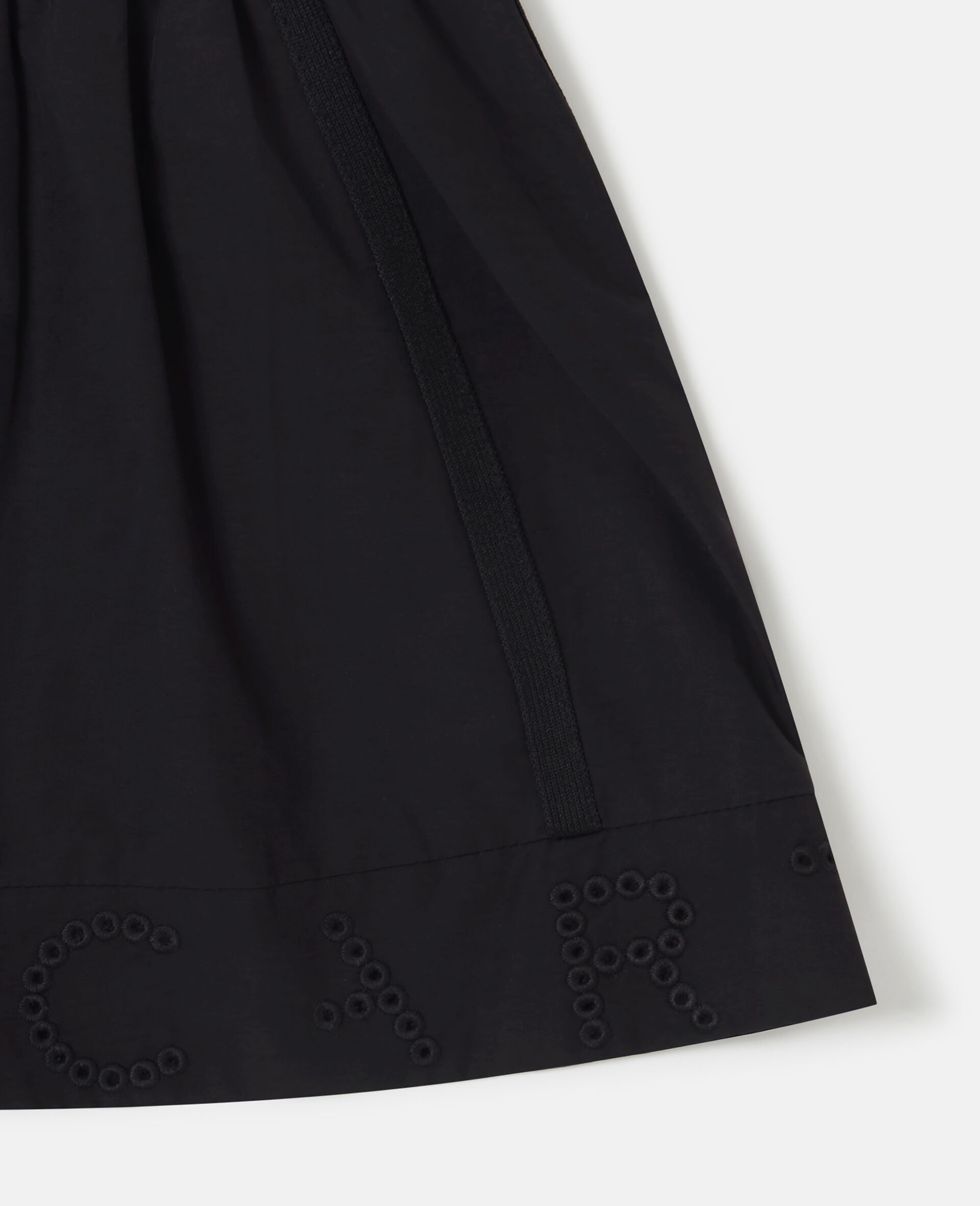 Zip-Front A-Line Skirt-Black-large image number 3