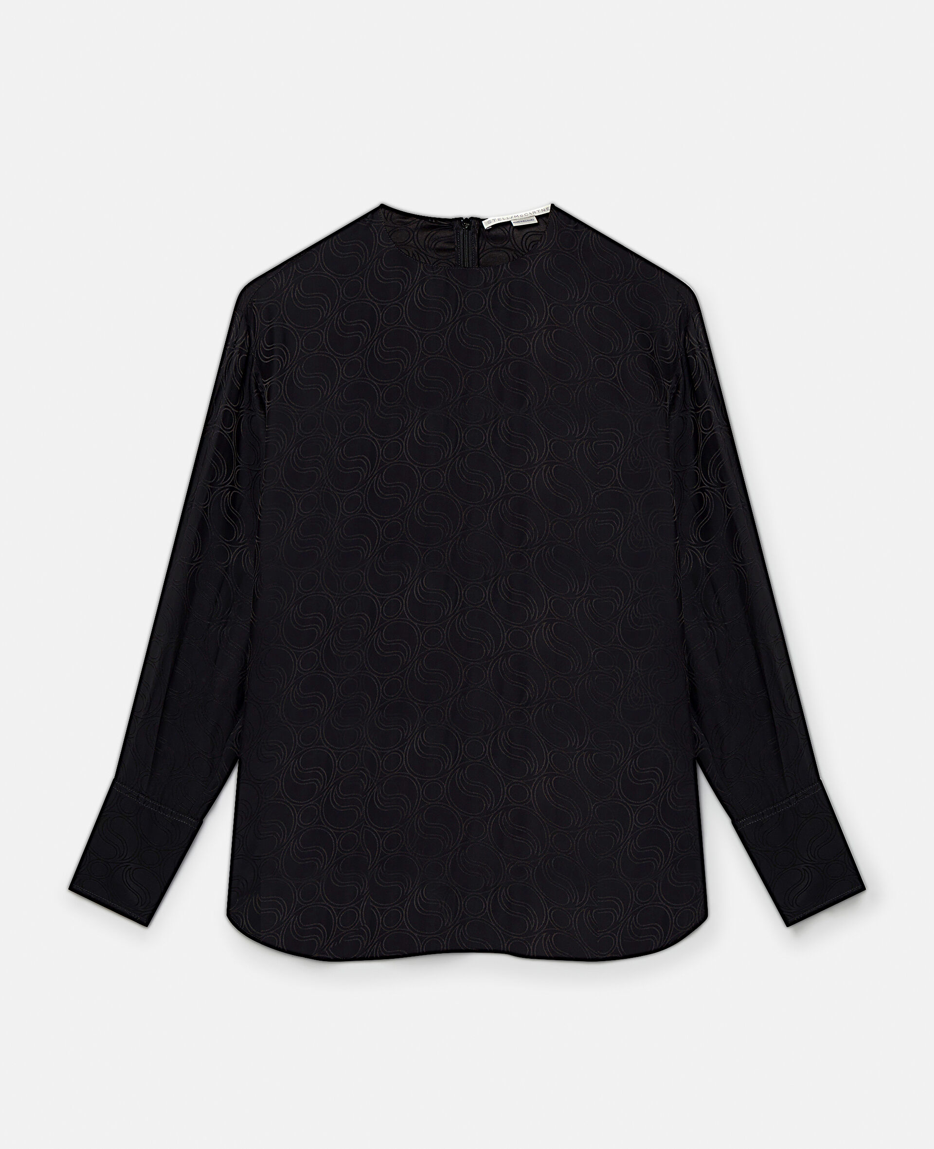 S-Wave Jacquard Top-Black-large image number 0