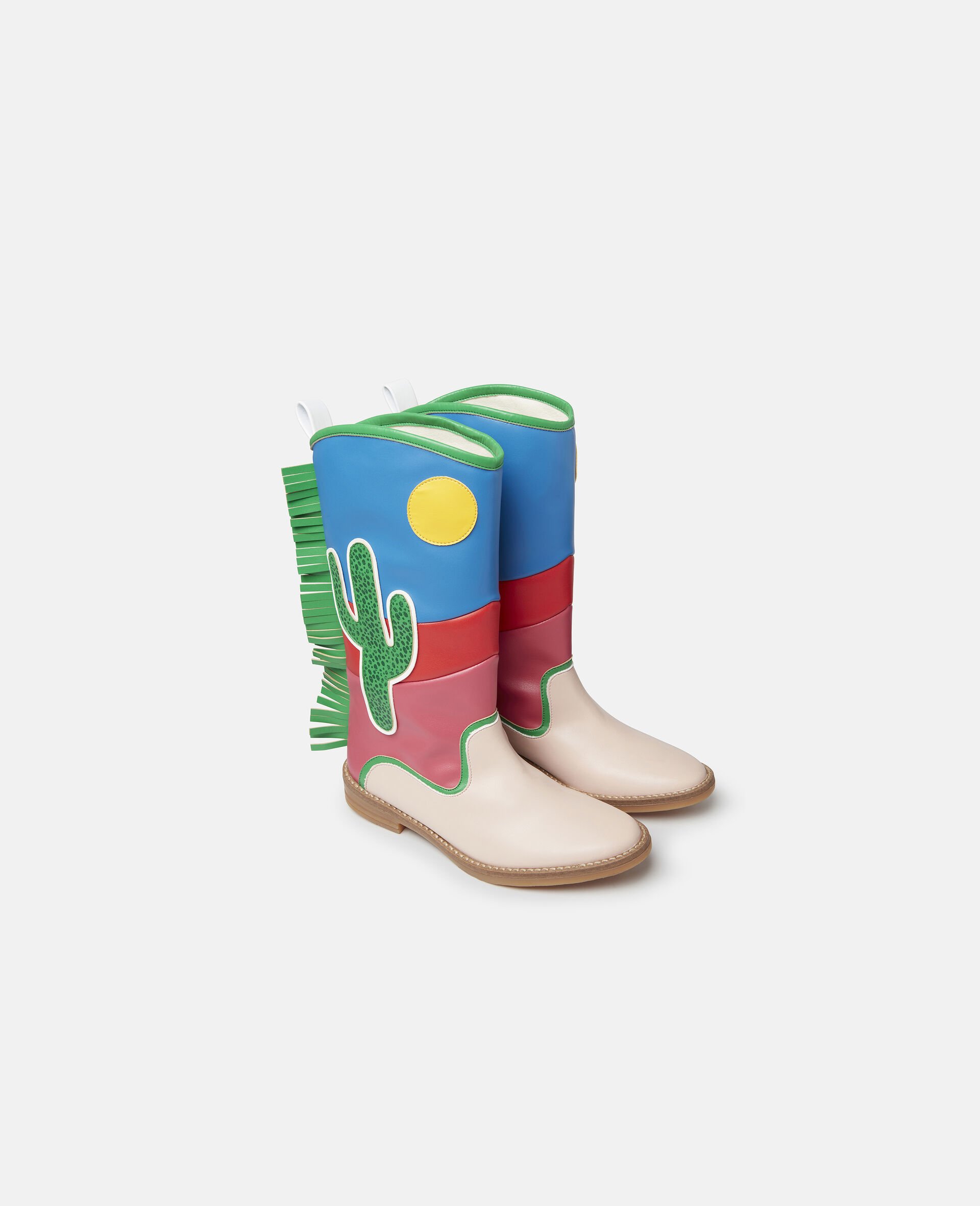 Cactus & Sun Fringed Alter Mat Boots-Multicolour-large Cactus & Sun Fringed Alter Mat Boots-Multicolour-large image number 3
