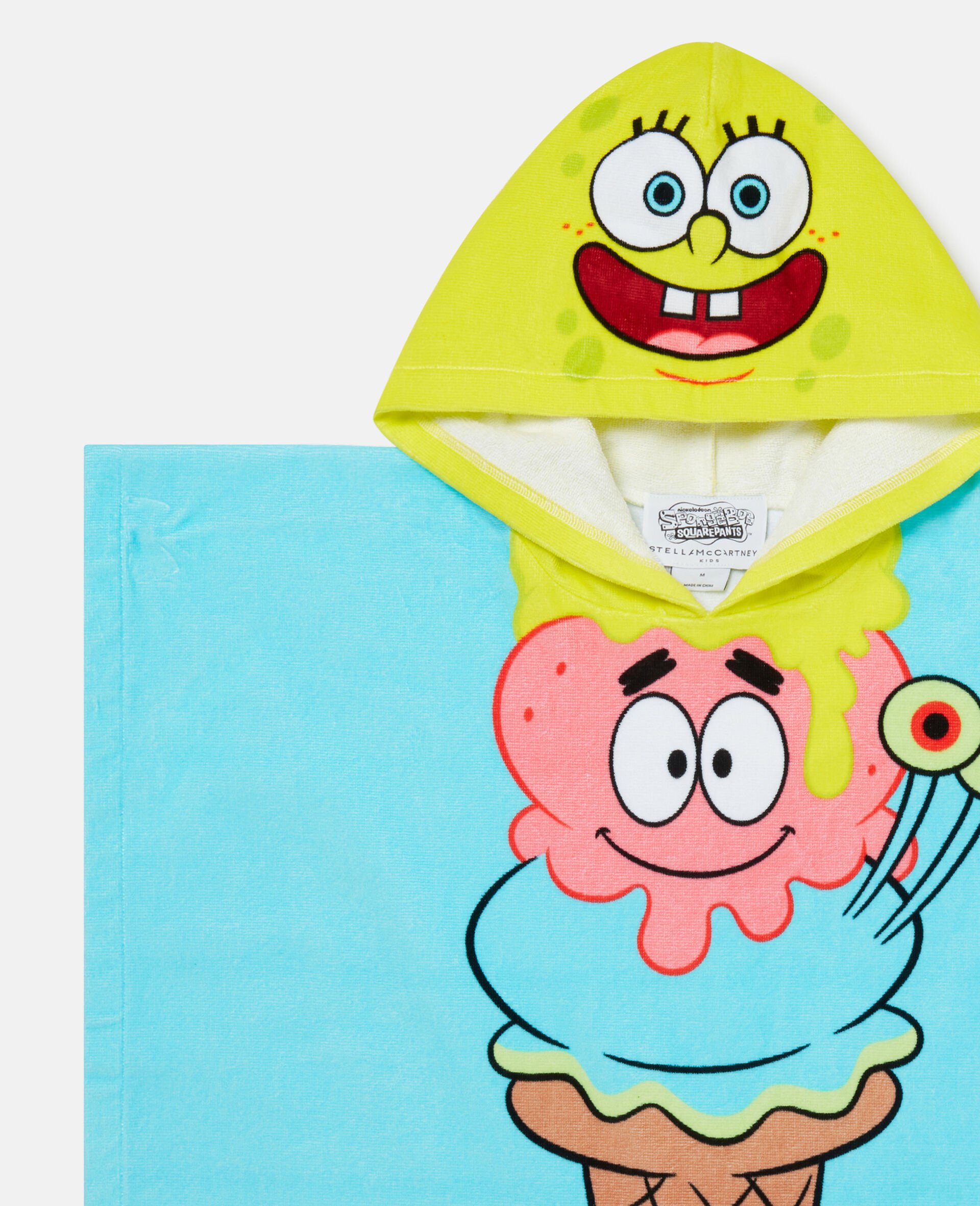 SpongeBob Graphic Towel Dress-Blue-large SpongeBob Graphic Towel Dress-Blue-large image number 1