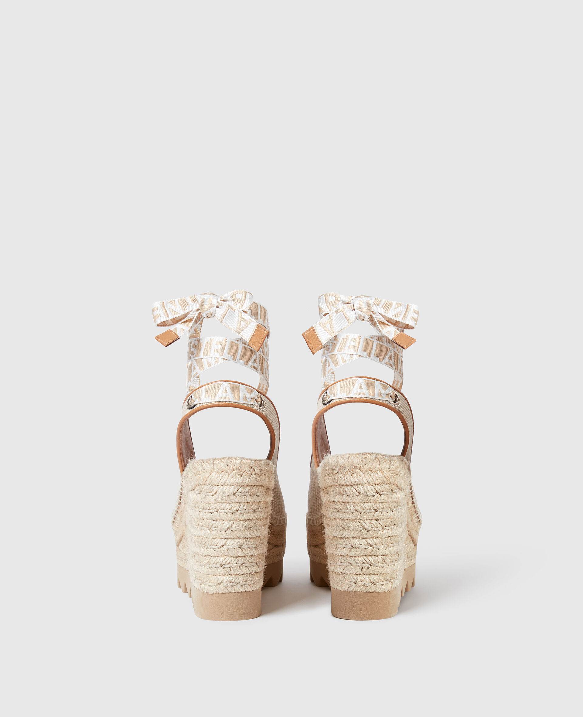 Espadrilles compensees a bride arriere Gaia-Cream-large image number 2