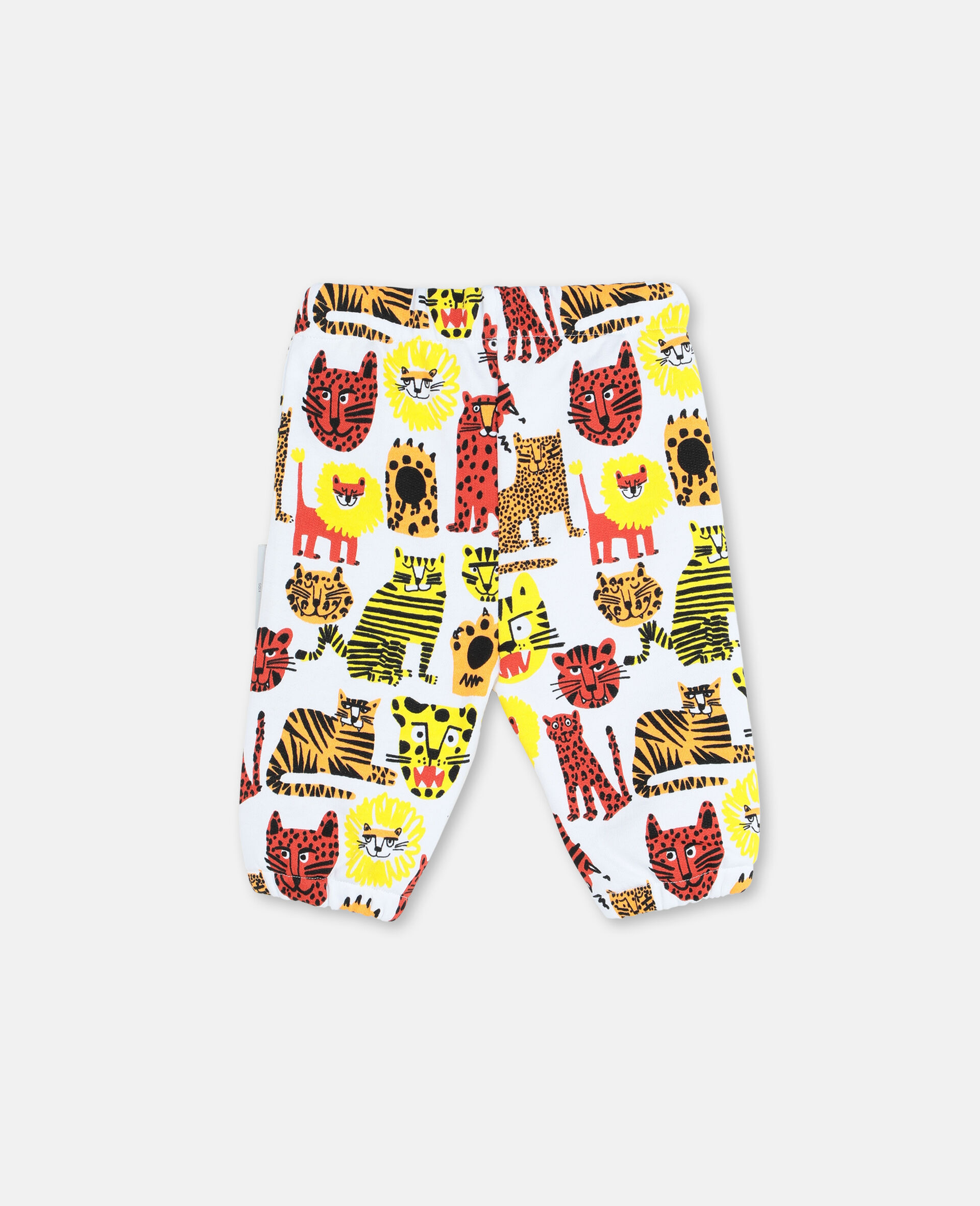 Wild Cats Cotton Joggers -Yellow-large image number 3