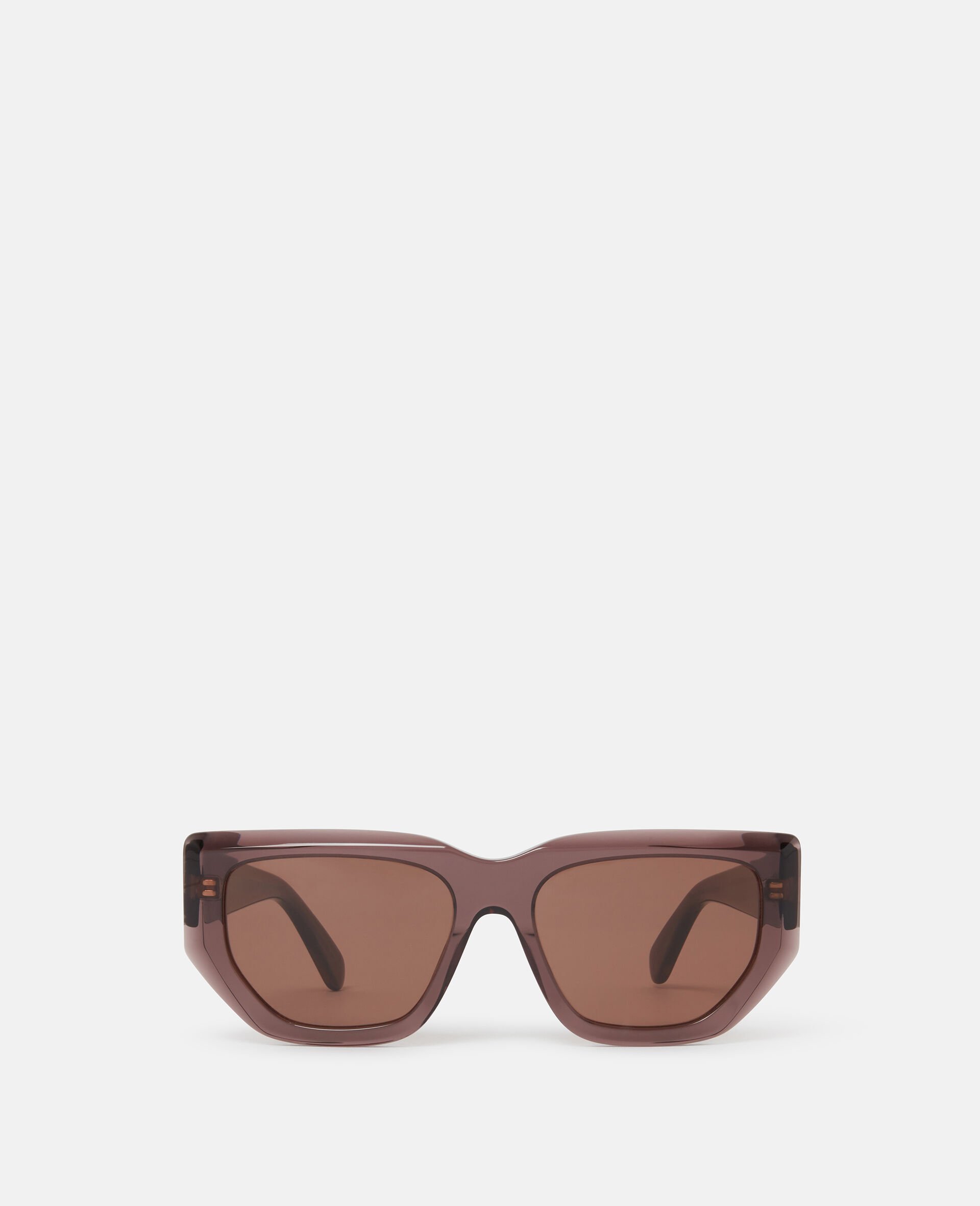 Logo Cat‐Eye Sunglasses-Brown-medium Logo Cat‐Eye Sunglasses-Brown-medium