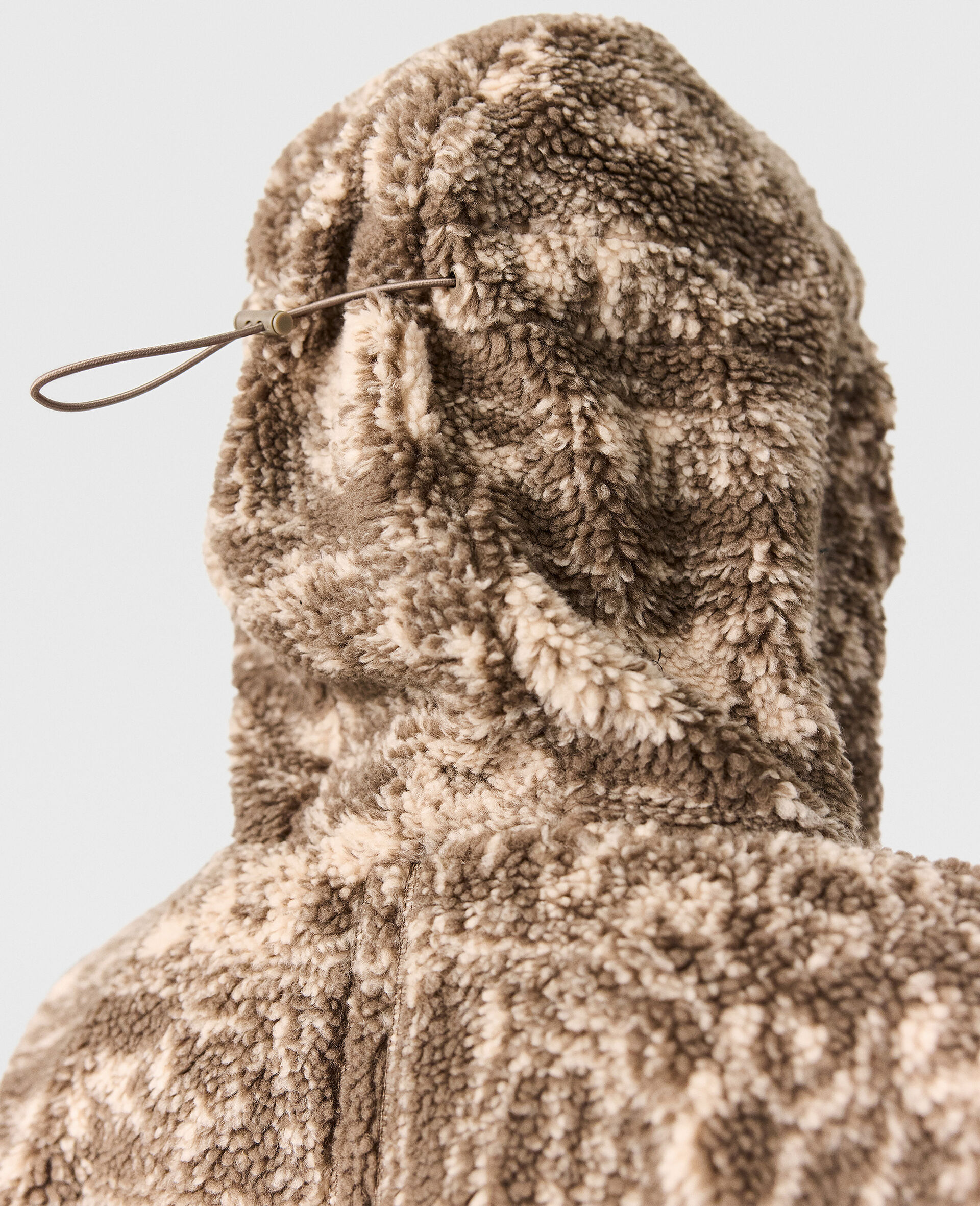 TrueNature Full-Zip Graphic Print Fleece-Beige-large image number 5