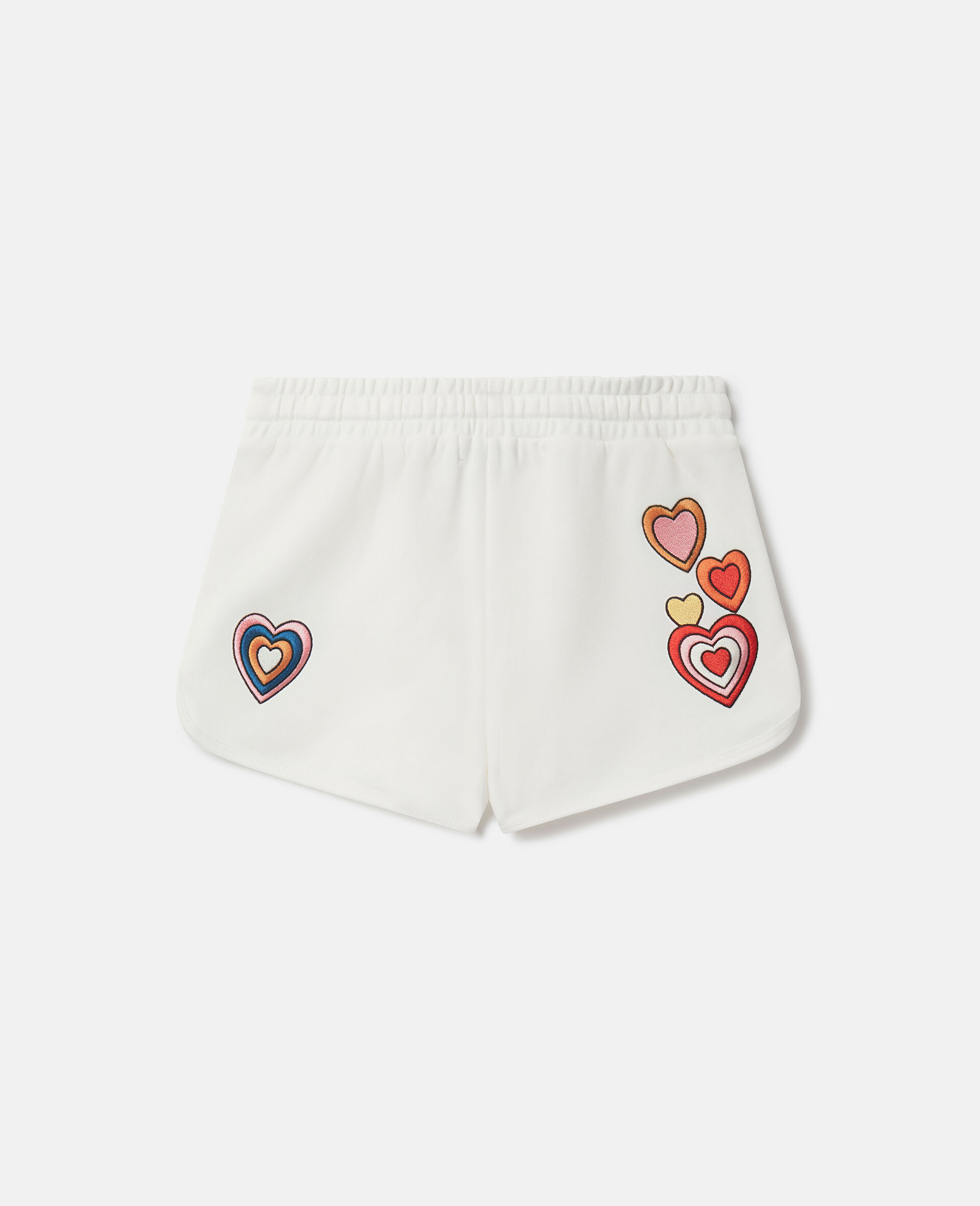 I Love You Embroidered Shorts-Multicolour-large image number 1
