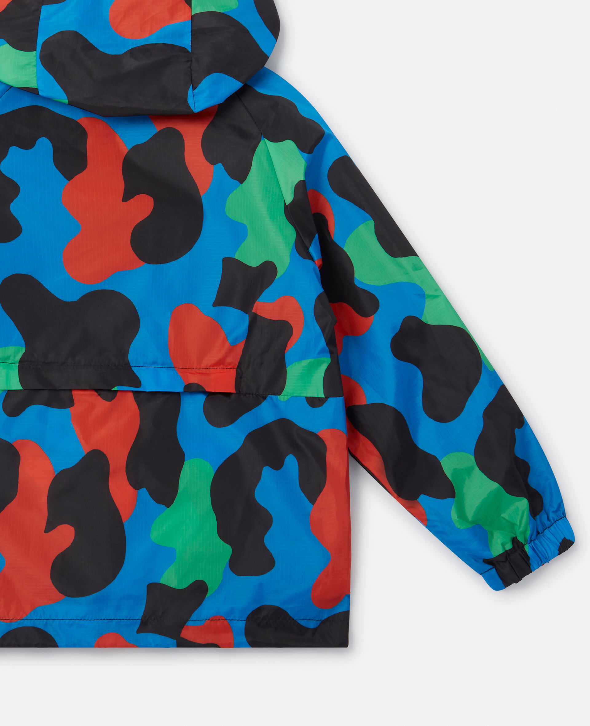 Camouflage Print Hooded Jacket-Multicolour-large image number 3