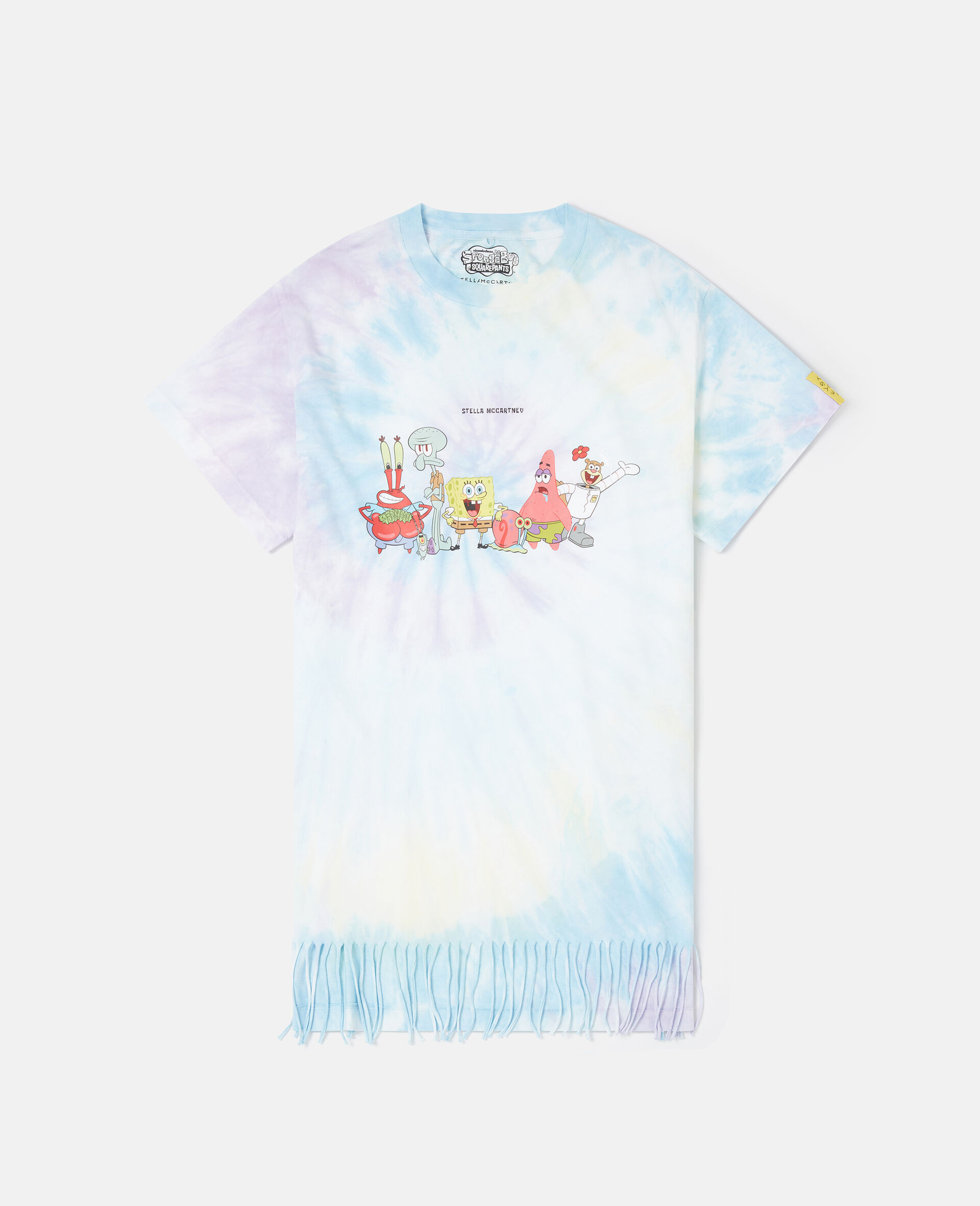 海绵宝宝图案扎染T恤-Multicolored-medium