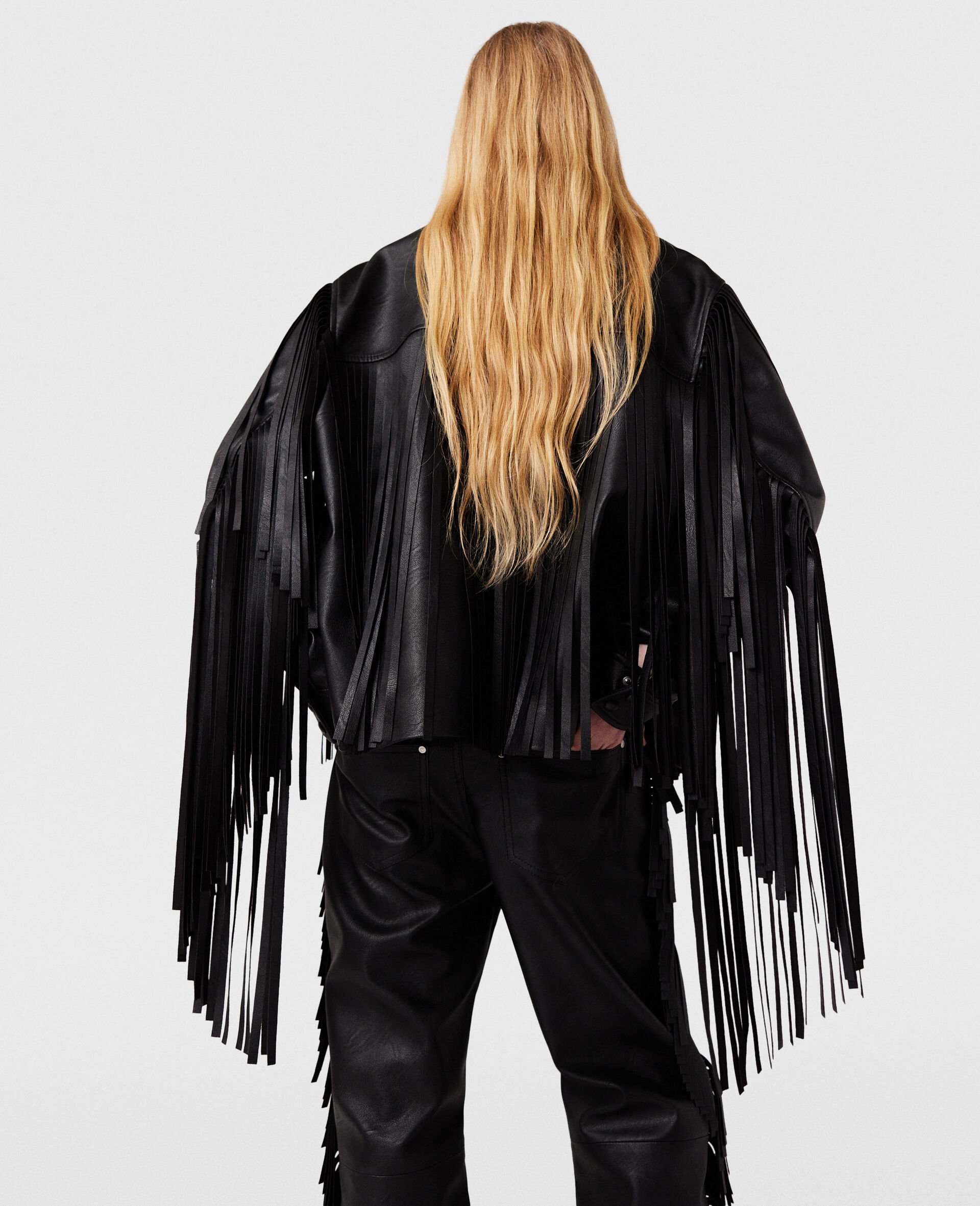 Fringe Alter Mat Jacket-Black-large image number 3