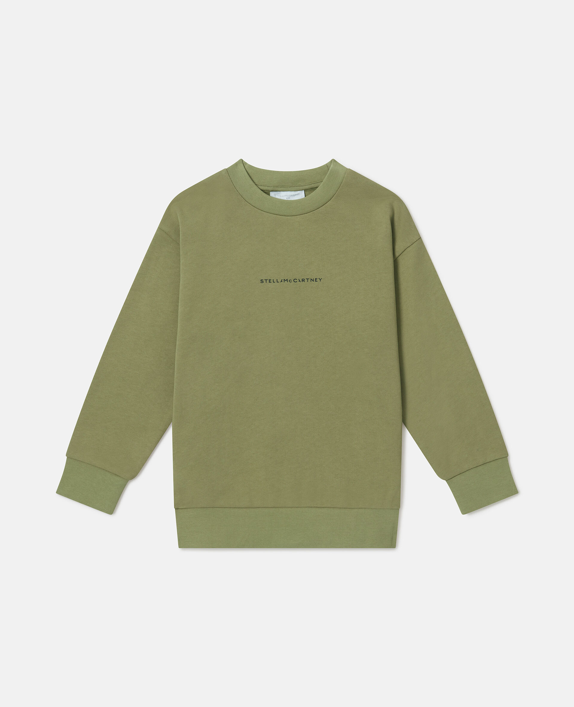 Logo Crewneck Sweatshirt-Green-medium