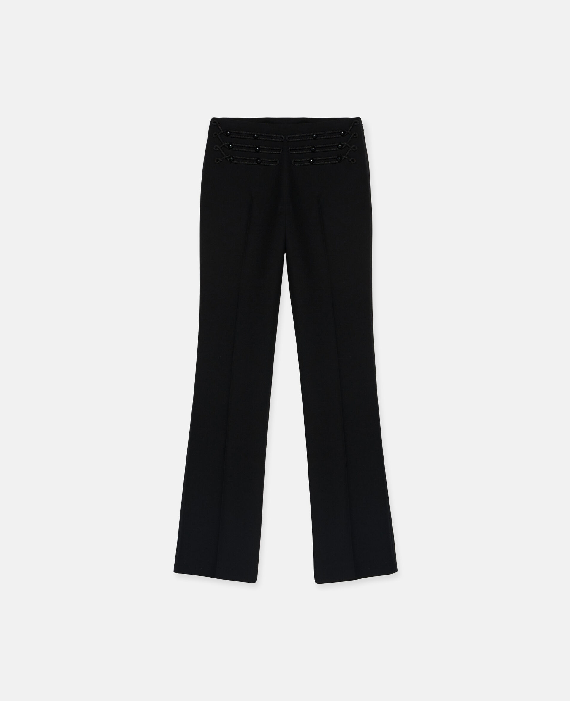 Braided Cord Slim Fit Trousers-Multicolour-medium