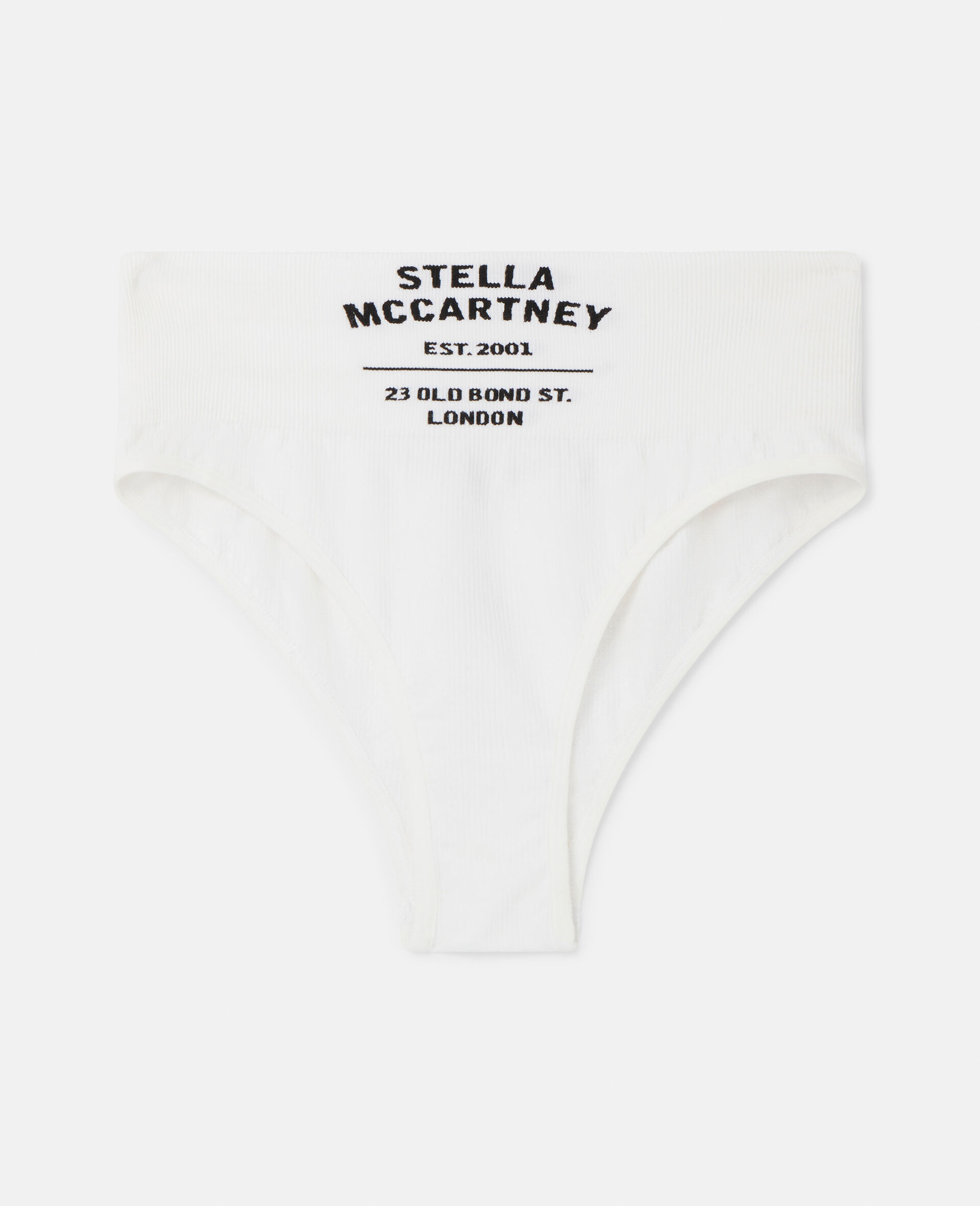 Culotte echancree taille haute a logo sans couture-Noir-large image number 0