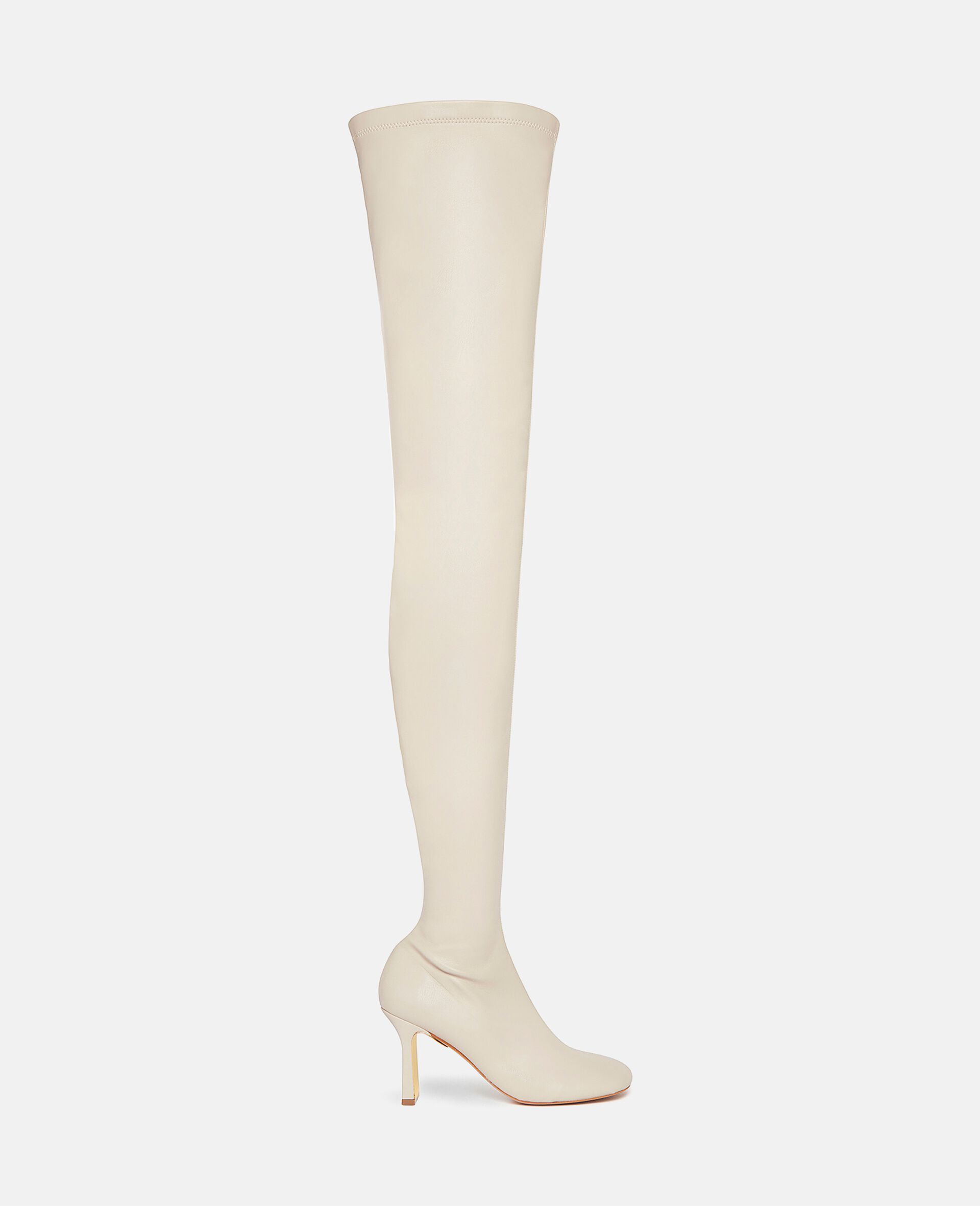 Women Cream Over-The-Knee Ivy Boots | Stella McCartney US