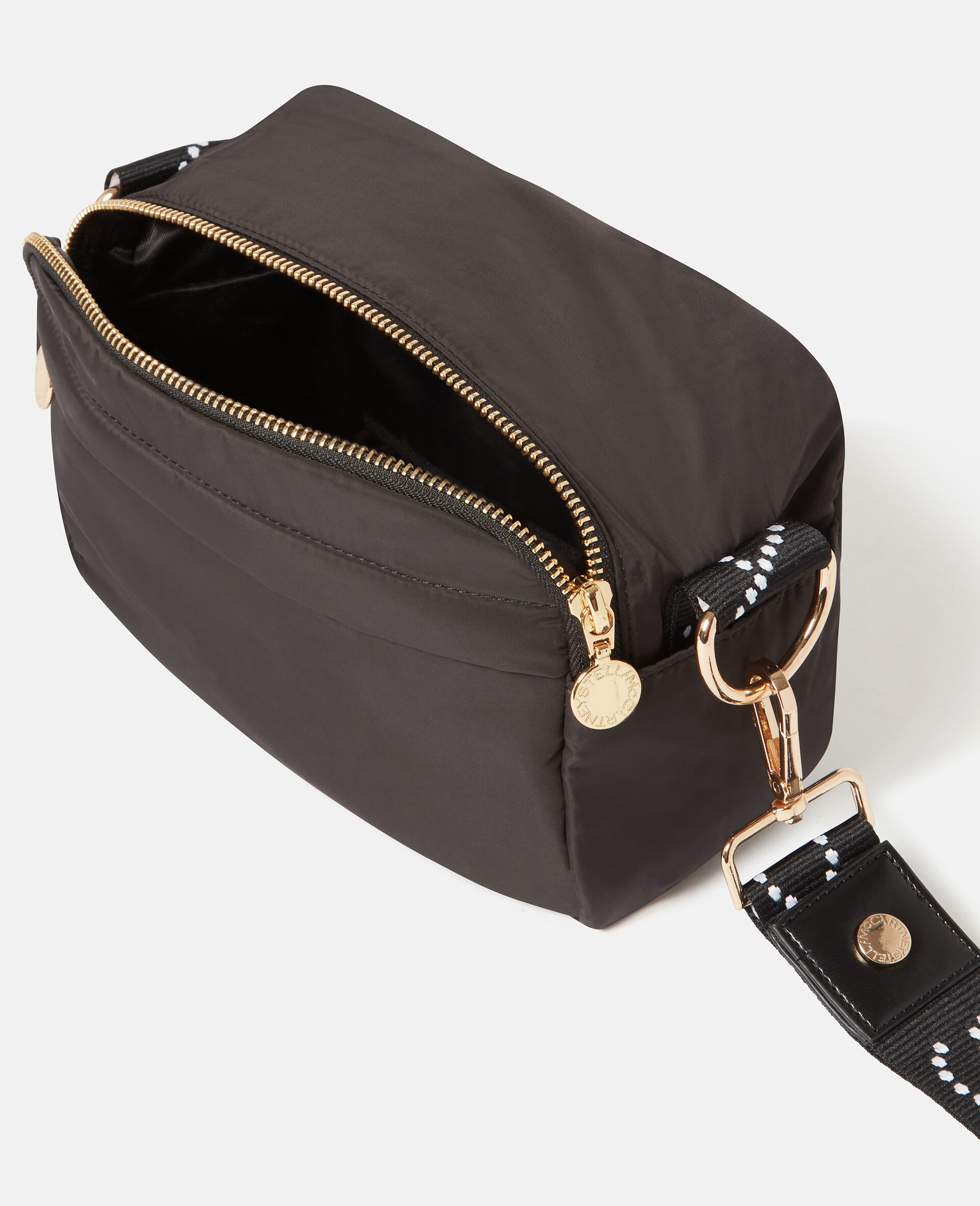 Logo Tape Changing Crossbody Bag-Black-large image number 3