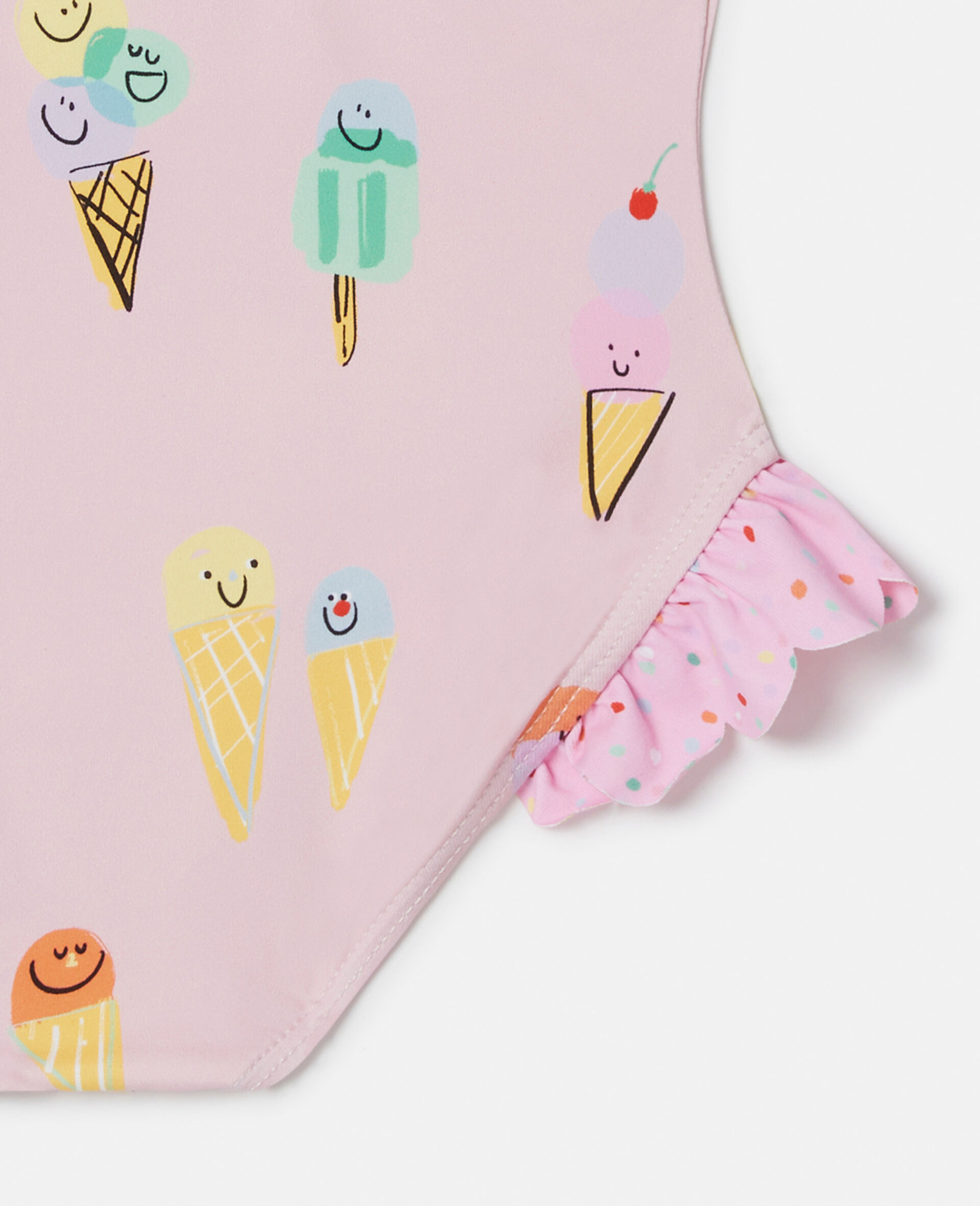 Maillot de bain avec imprime glace-Rose-large image number 3